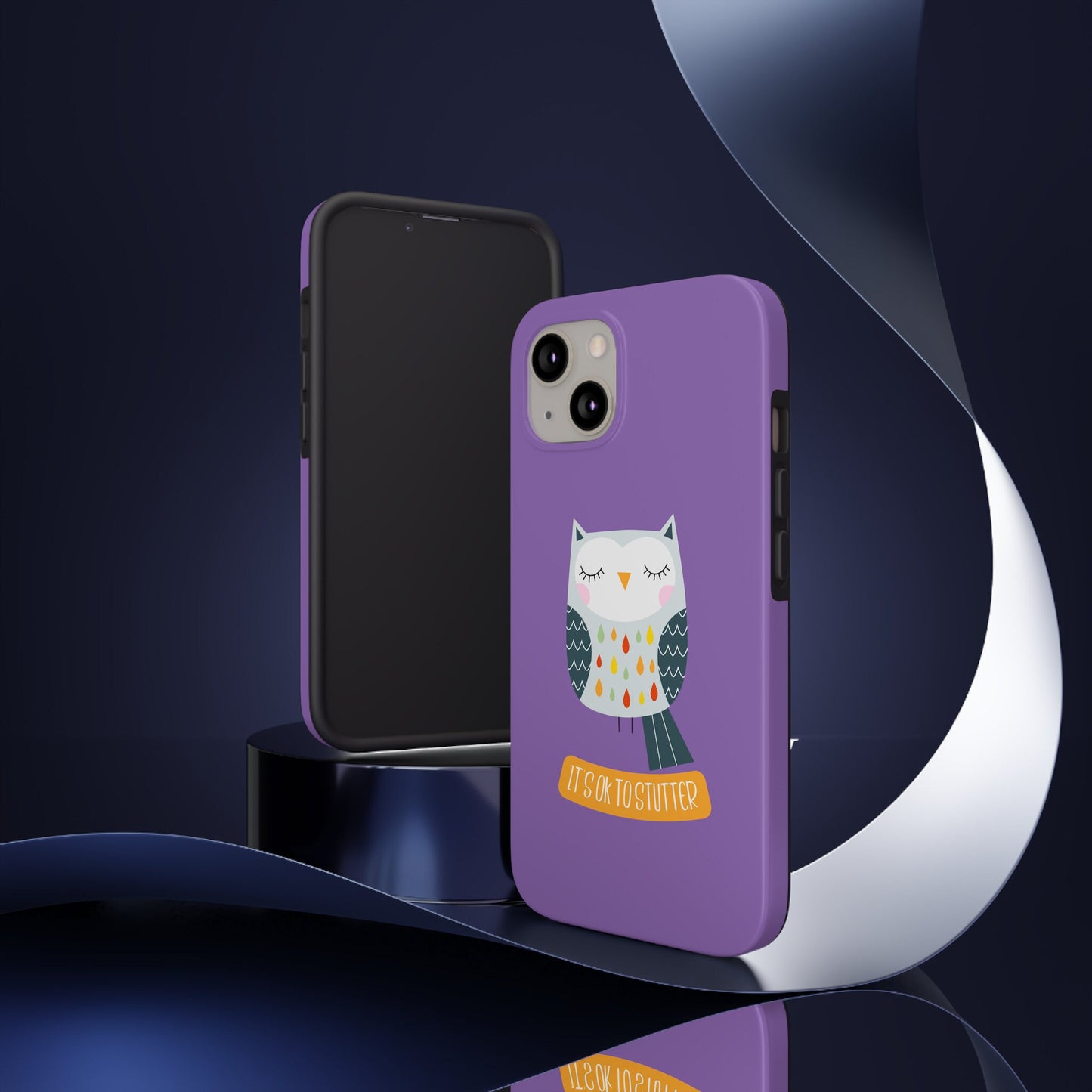 It's OK to Stutter Owl Phone Case