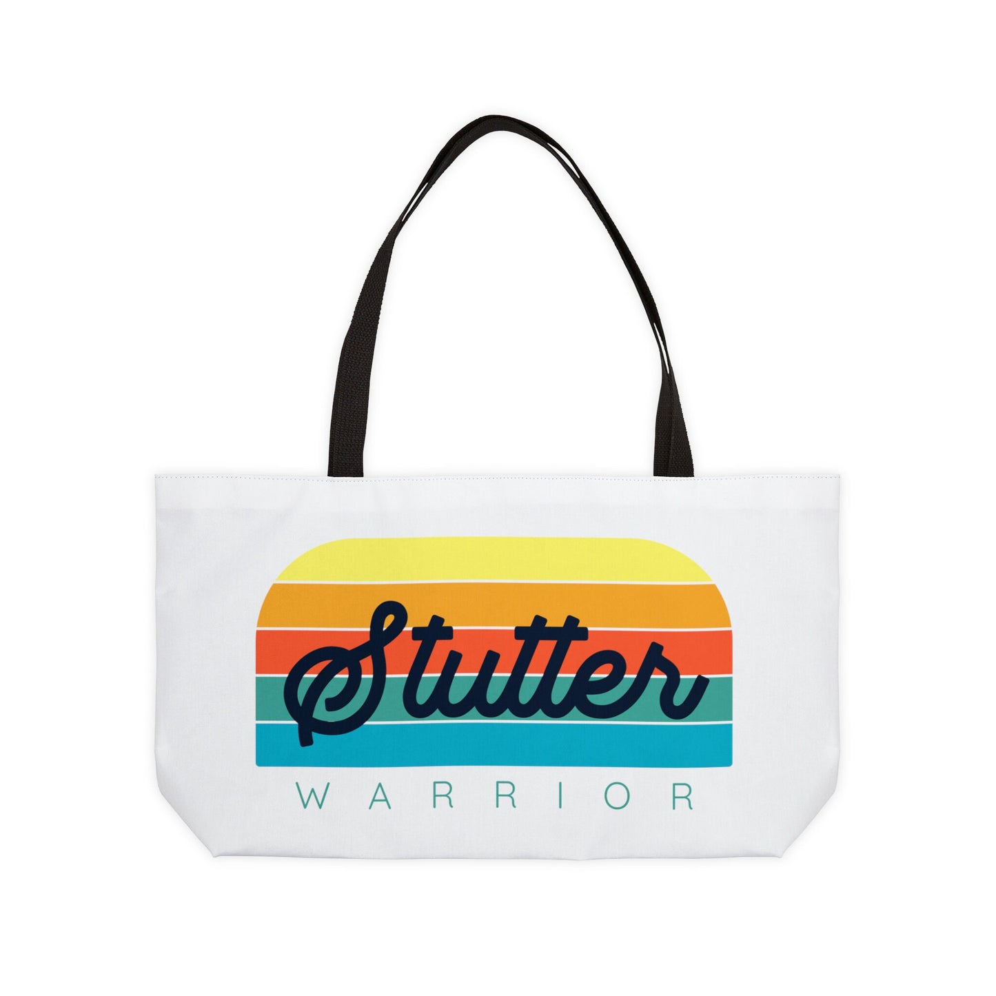 Stutter Warrior Retro Weekender Tote Bag