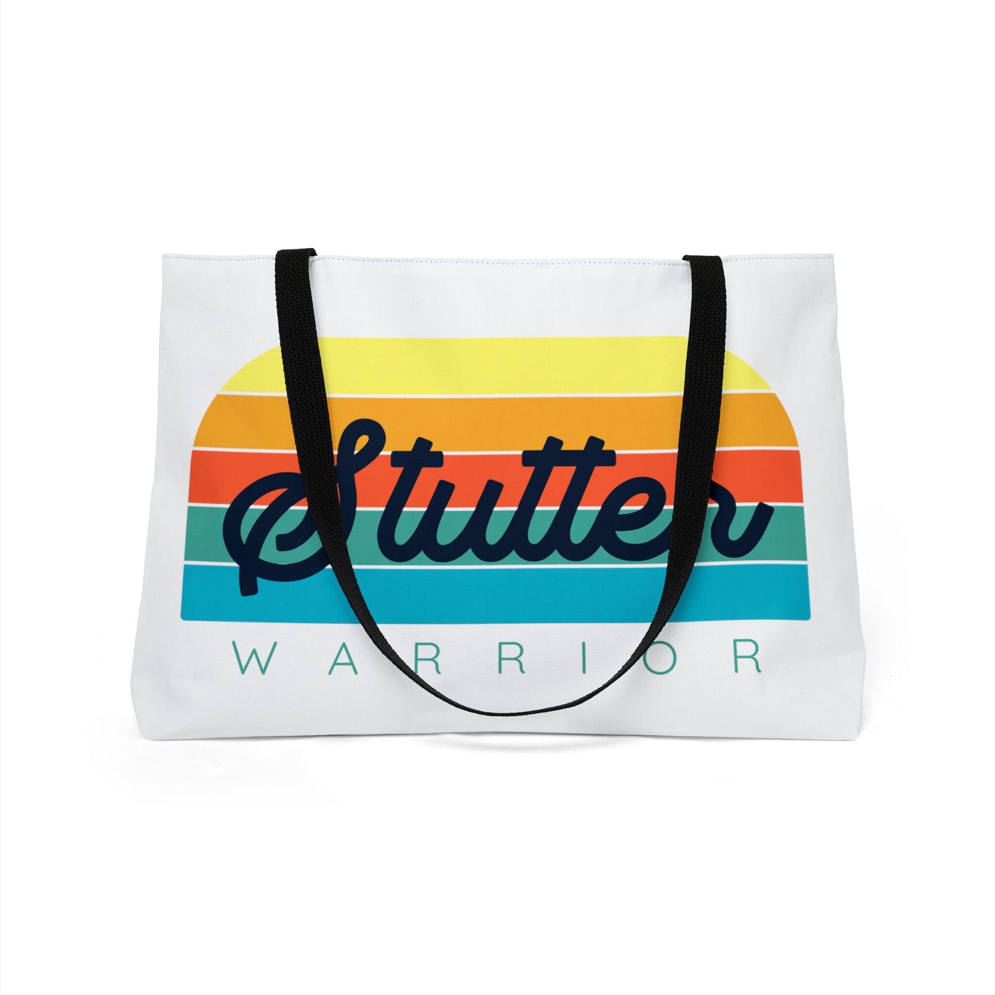 Stutter Warrior Retro Weekender Tote Bag