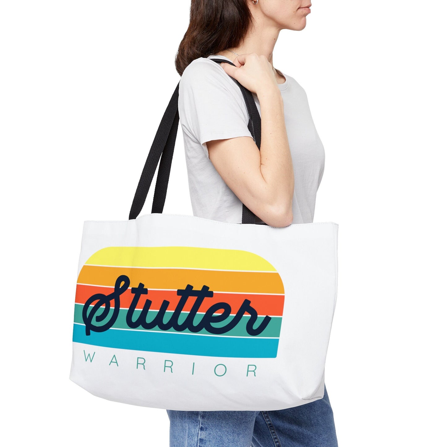 Stutter Warrior Retro Weekender Tote Bag