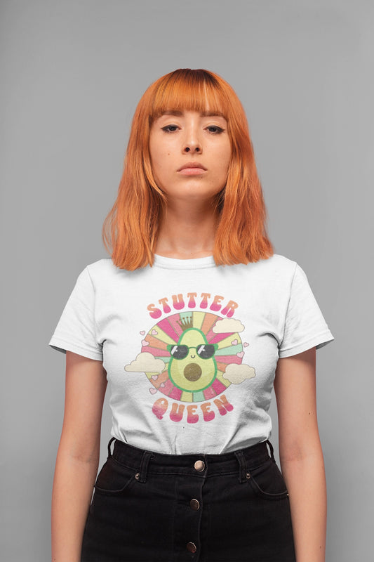 Cute Stuttering Queen Avocado Shirt