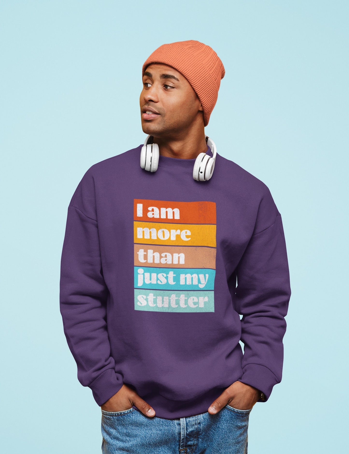 I Am More Than Just My Stutter Crewneck Sweatshirt