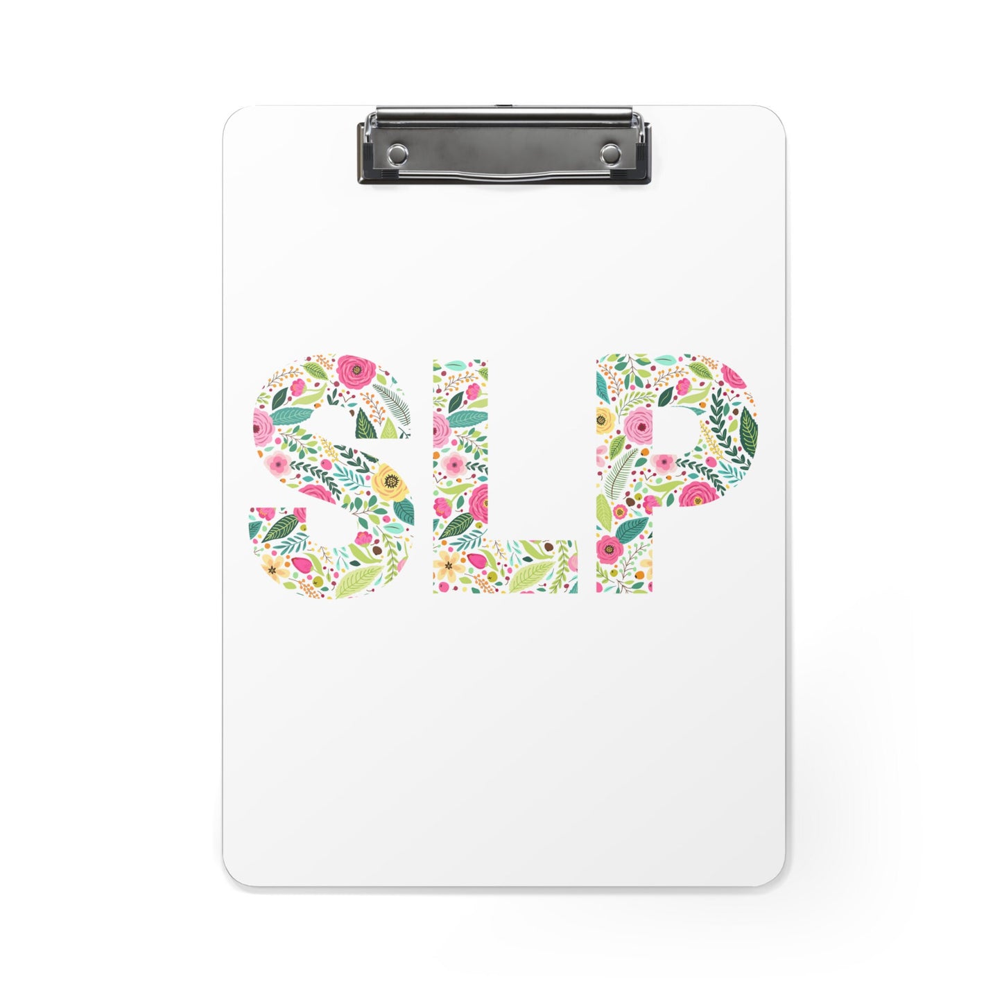 SLP Floral Speechie Clipboard