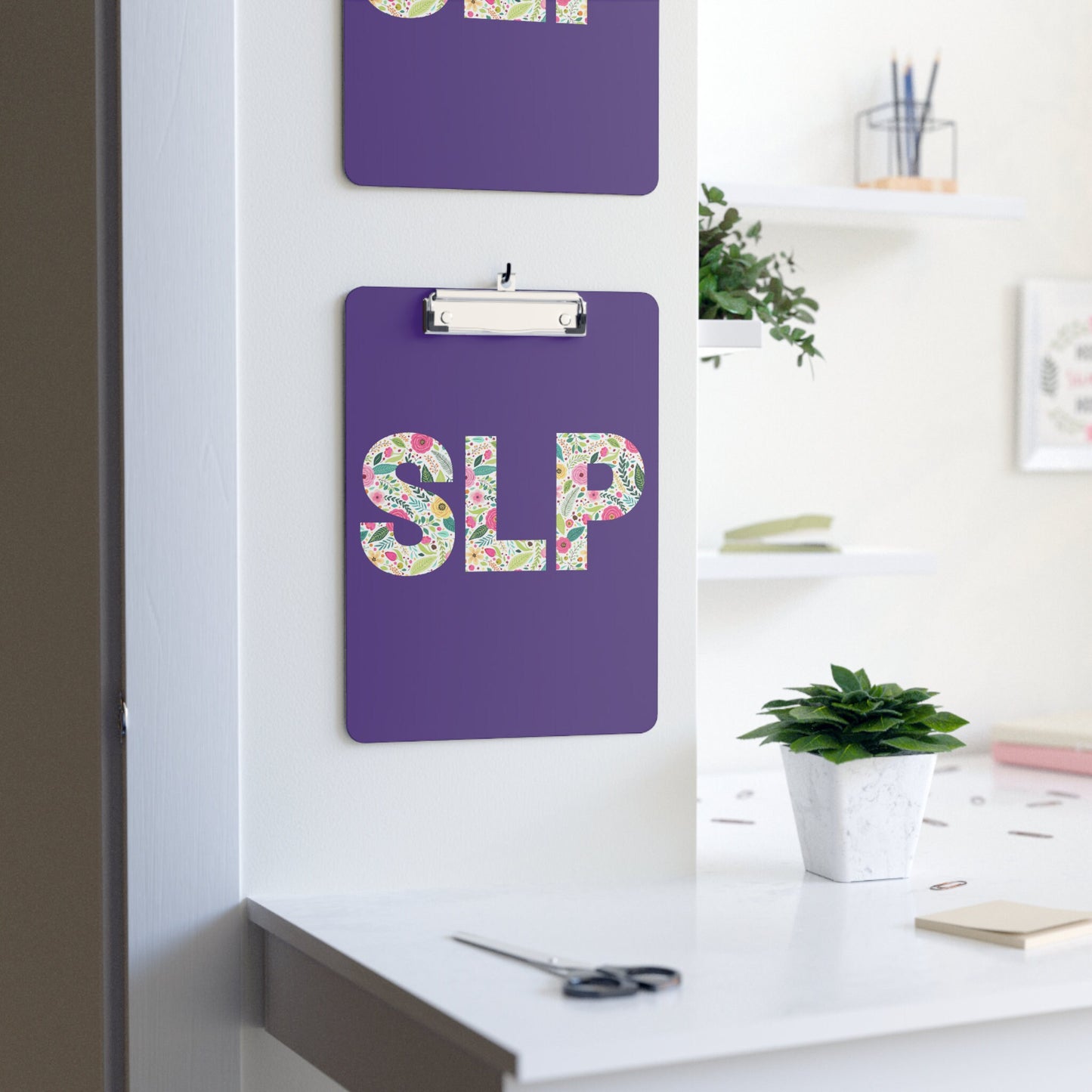 SLP Floral Speechie Clipboard