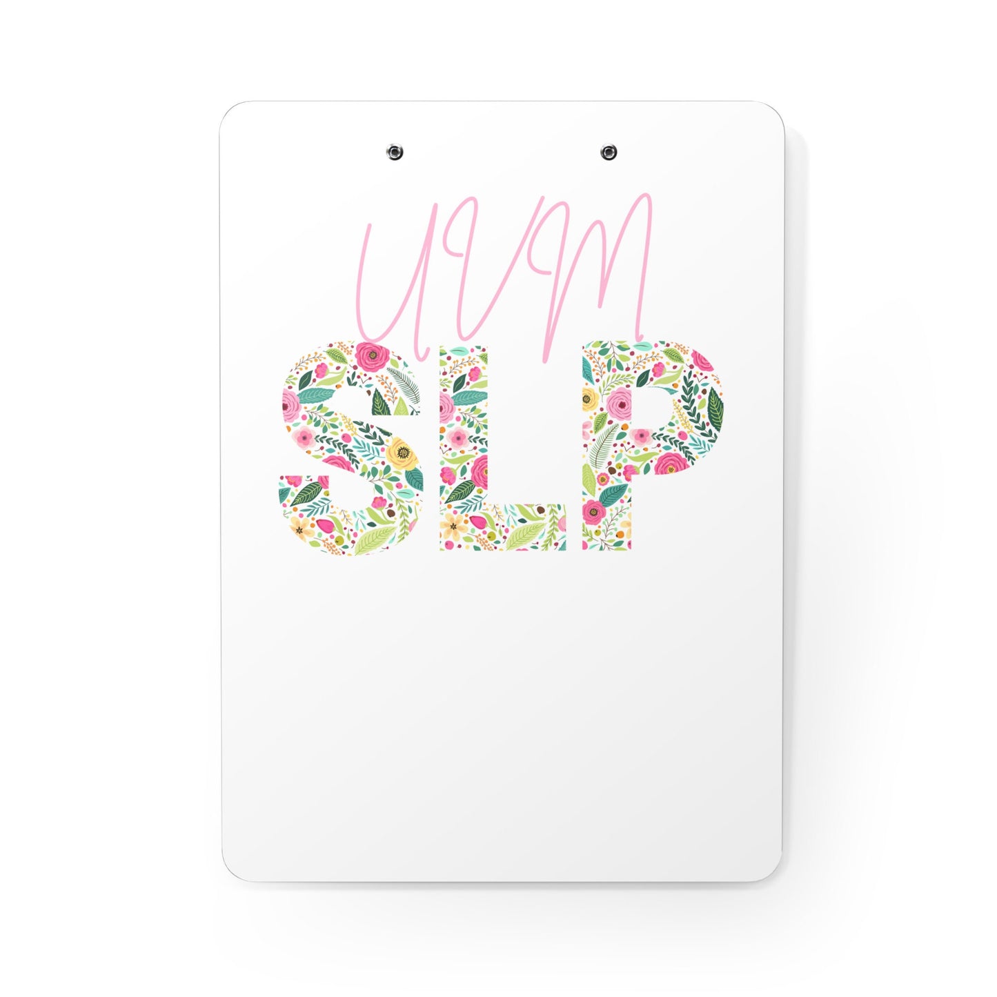 SLP Custom School Floral Clipboard