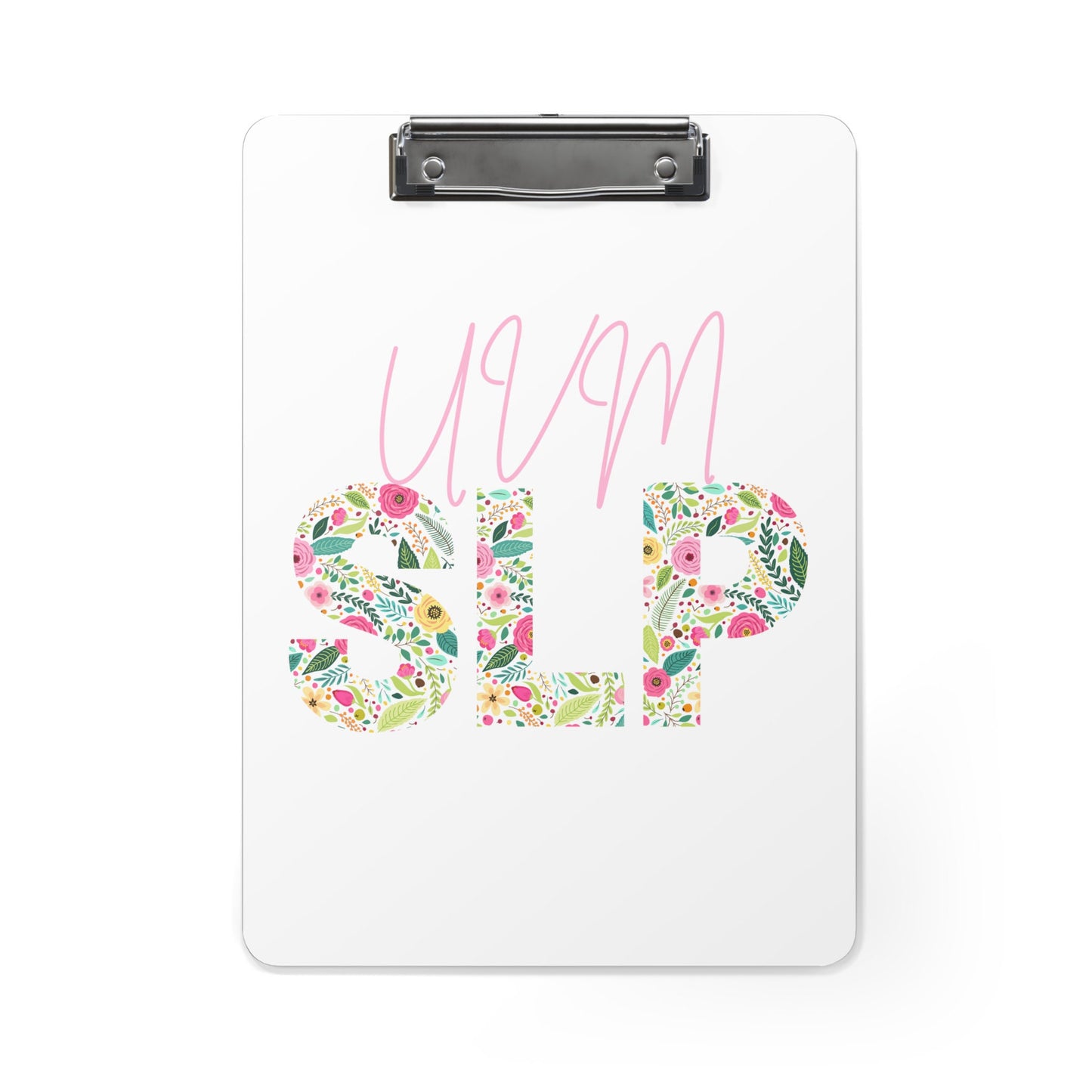 SLP Custom School Floral Clipboard