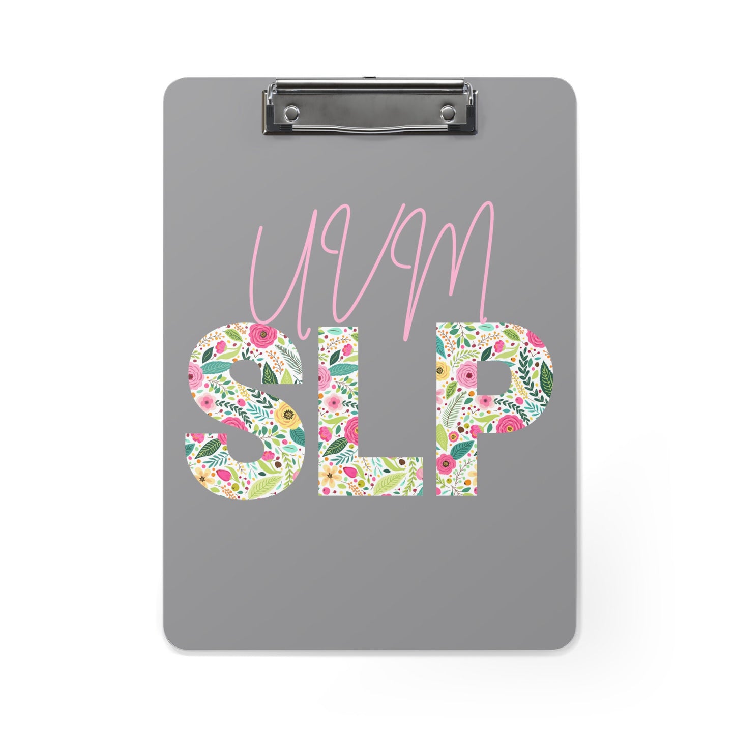 SLP Custom School Floral Clipboard