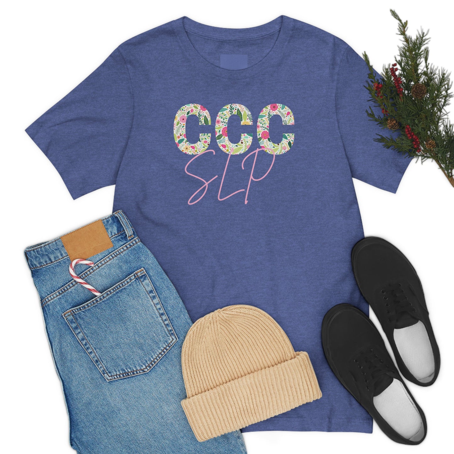 CCC-SLP Floral Tshirt Graduation Gift