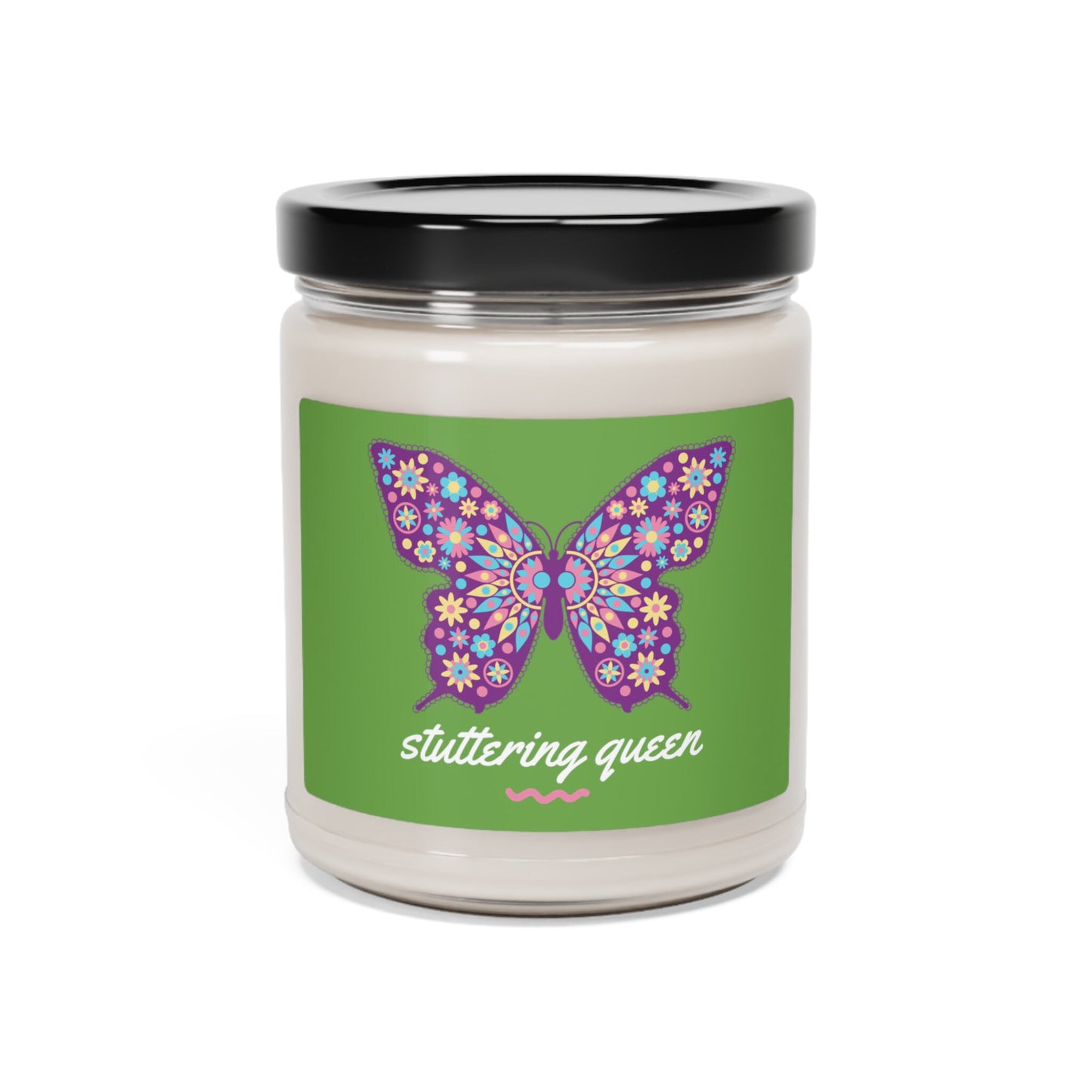 Stuttering Queen Butterfly Scented Candle, 9 oz