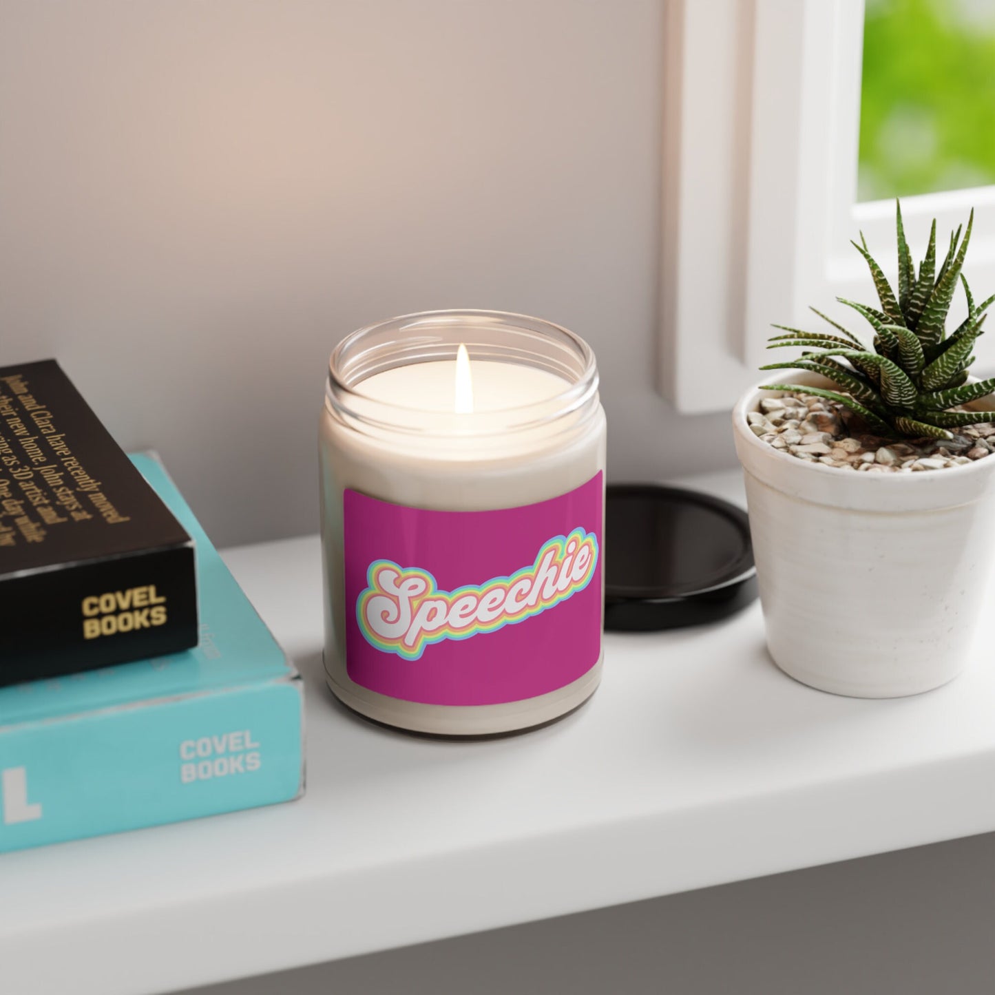 Speechie Retro Scented Soy Candle, 9 oz.