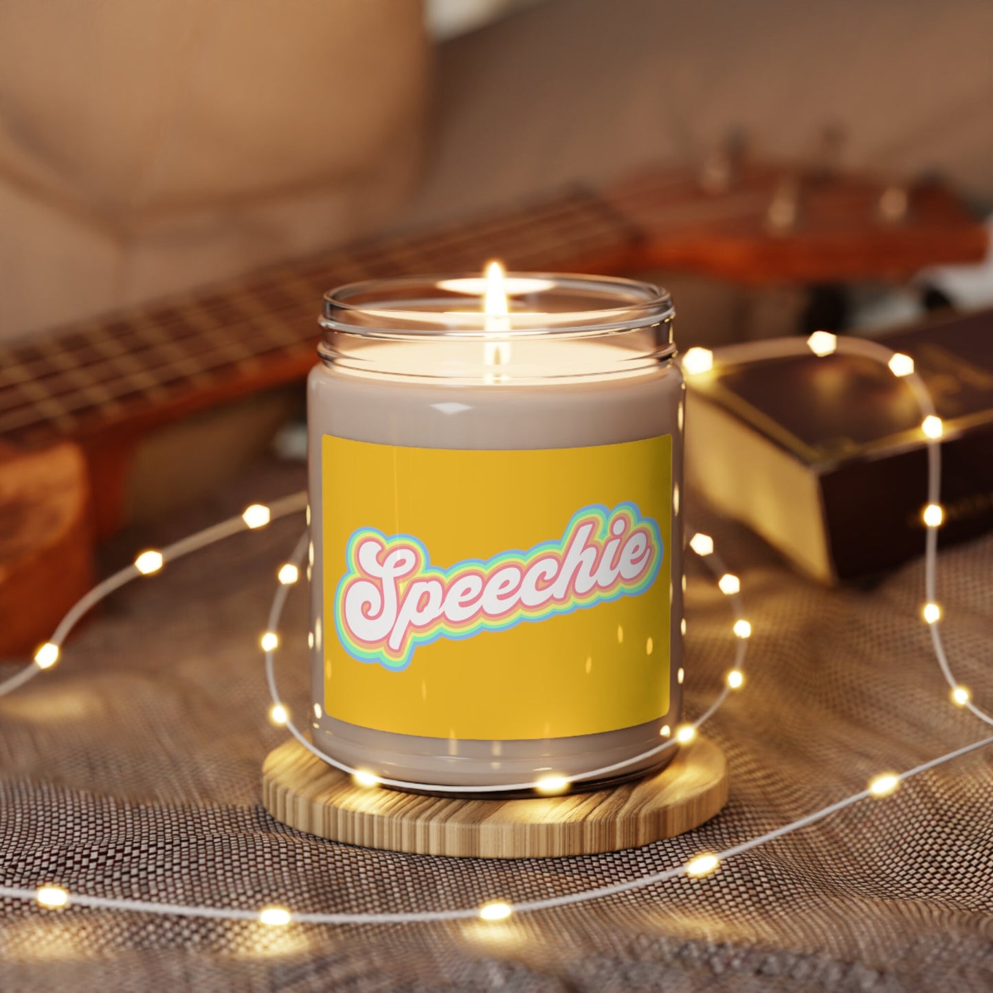 Speechie Retro Scented Soy Candle, 9 oz.