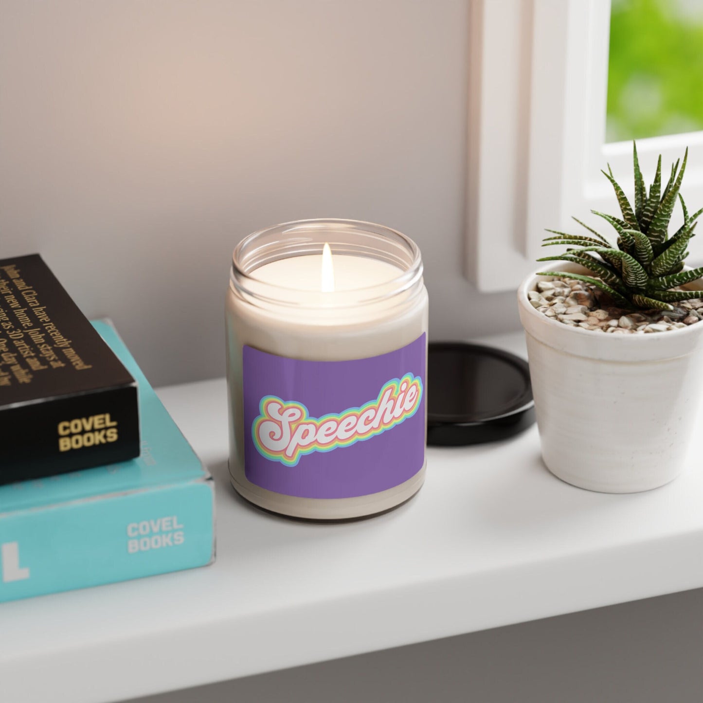 Speechie Retro Scented Soy Candle, 9 oz.