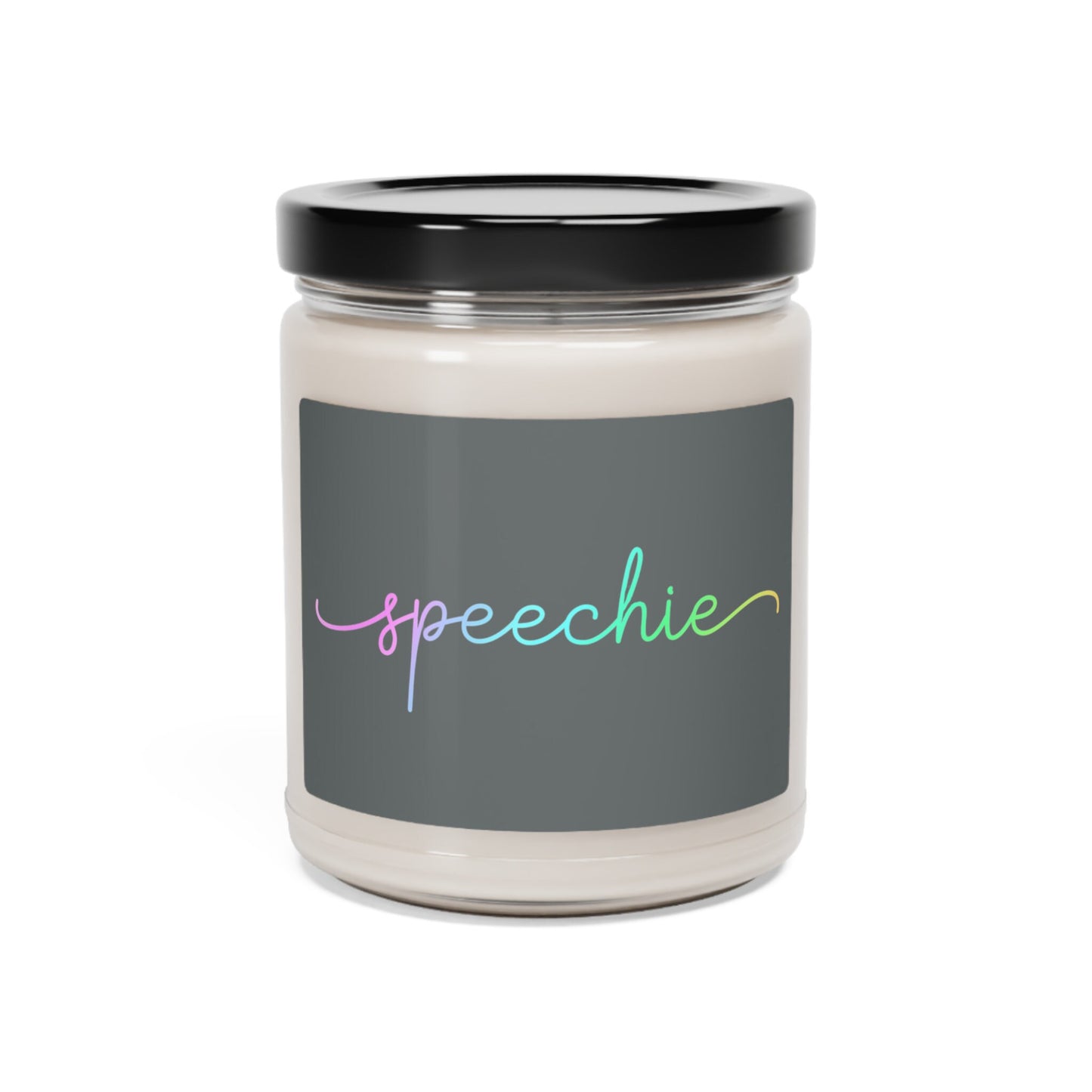 Speechie Minimalist Scented Soy Candle, 9 oz