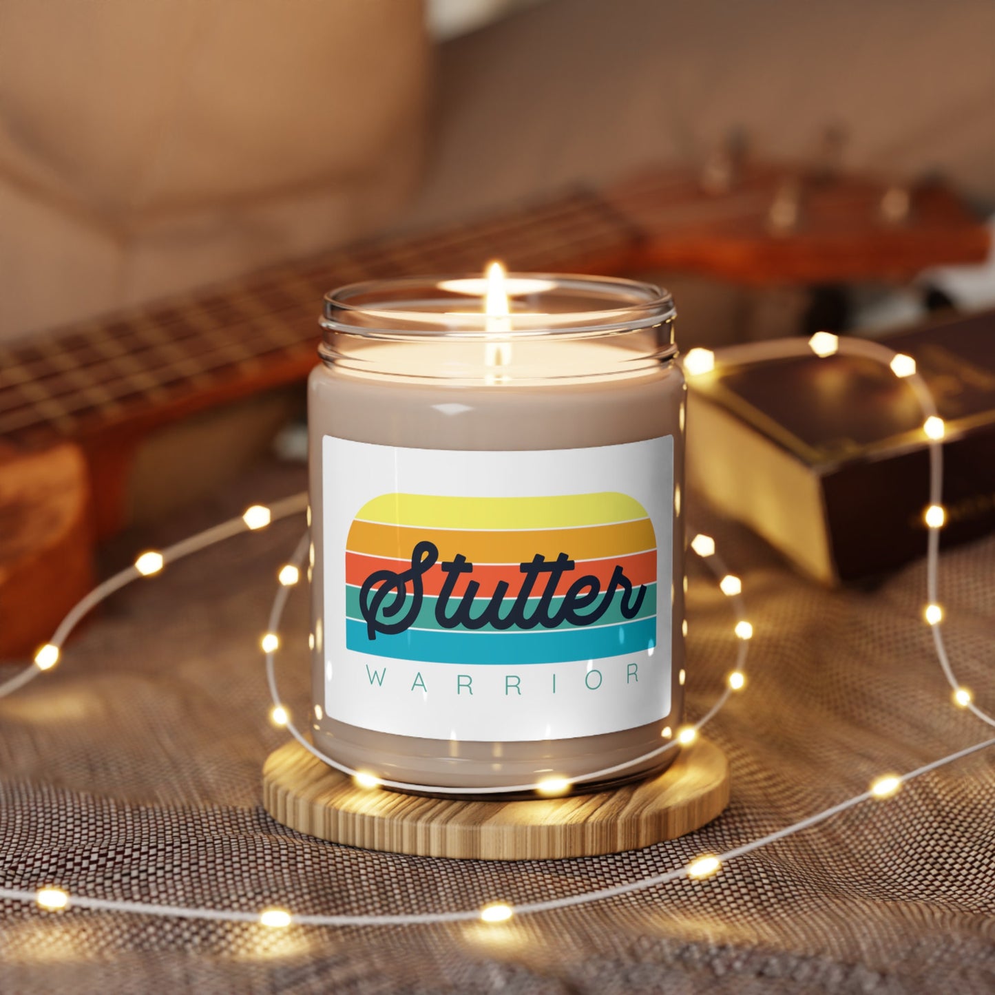 Stutter Warrior Scented Soy Candle, 9 oz