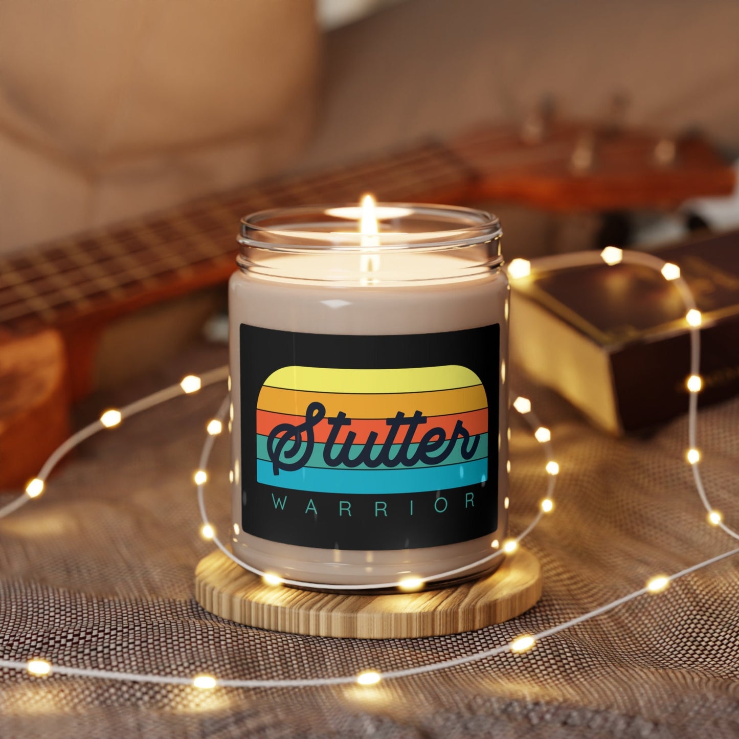 Stutter Warrior Scented Soy Candle, 9 oz