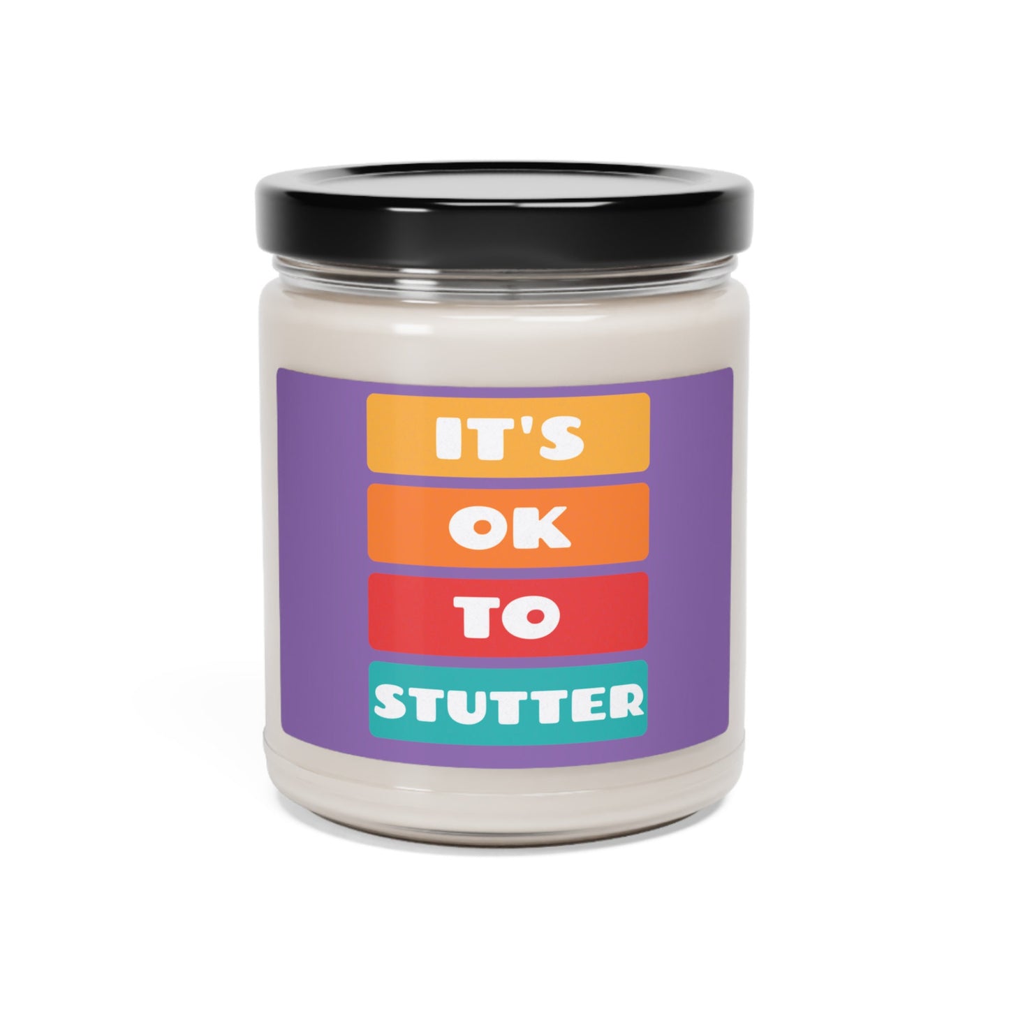 It's OK to Stutter Scented Soy Candle, 9 oz