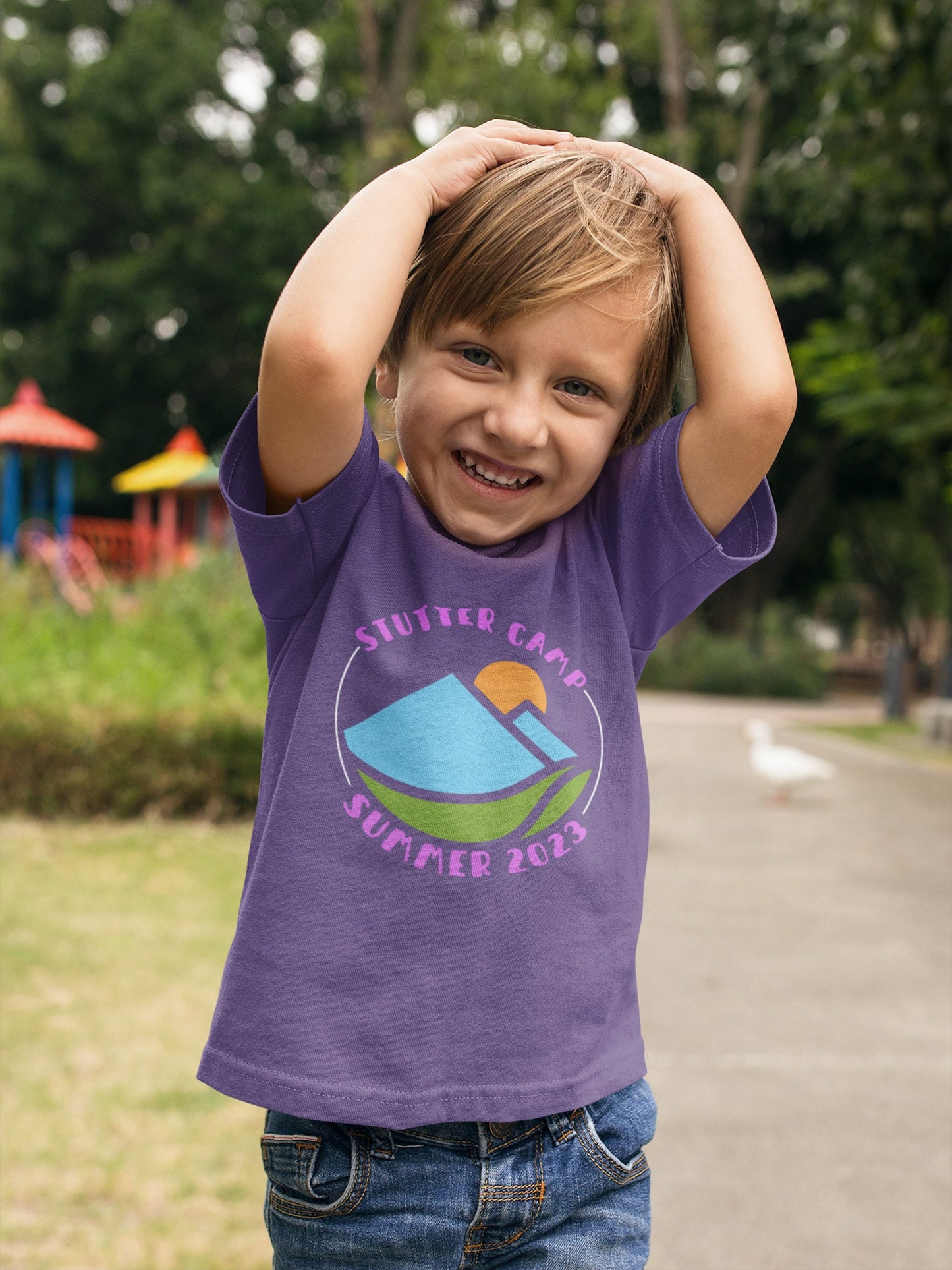 Kids Stutter Camp Mountain Tshirt