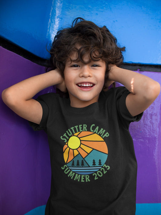 Kids Stutter Camp Mountain T-shirt