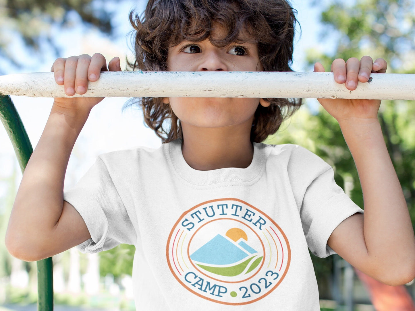 Kids Stutter Camp Mountain 2023 Tshirt