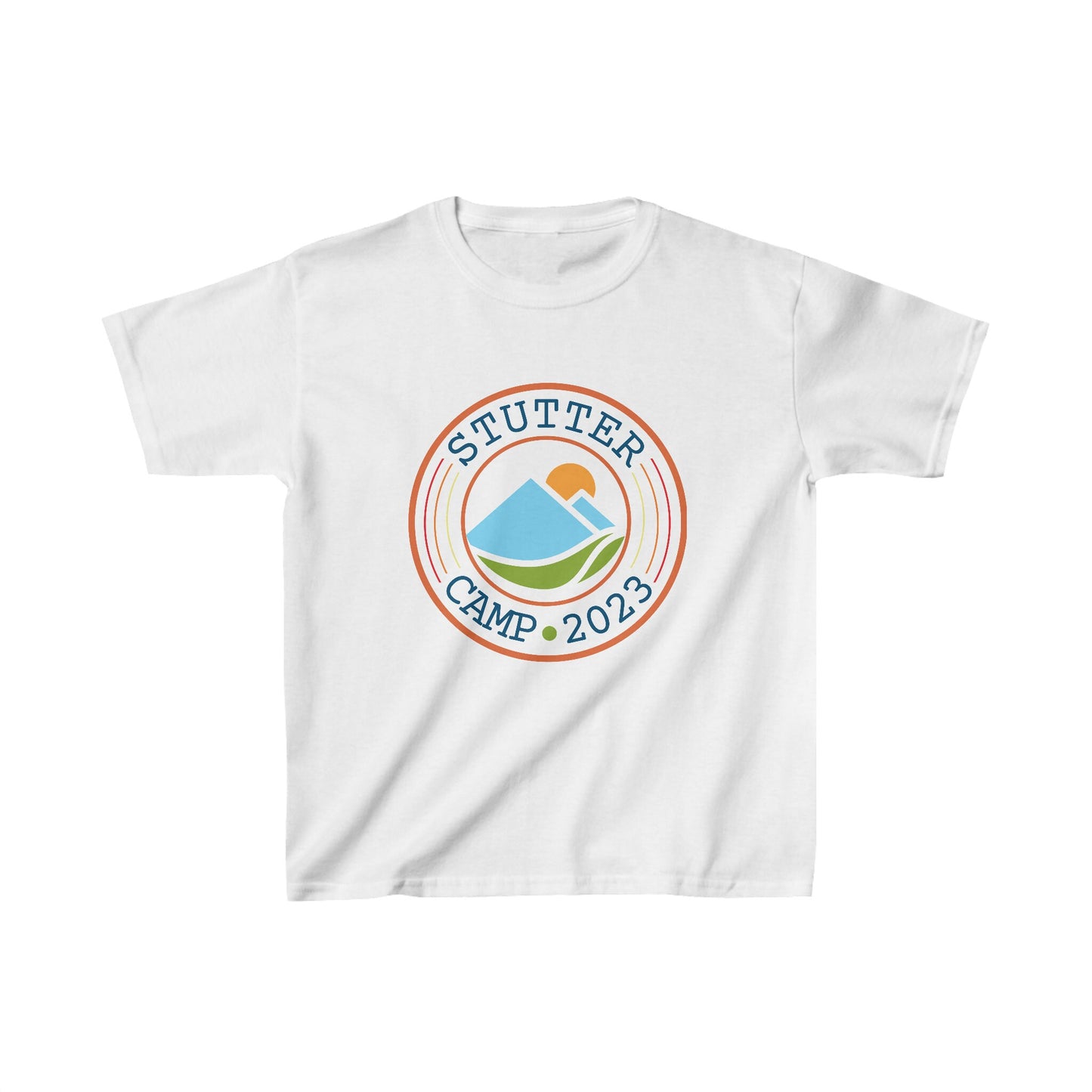 Kids Stutter Camp Mountain 2023 Tshirt