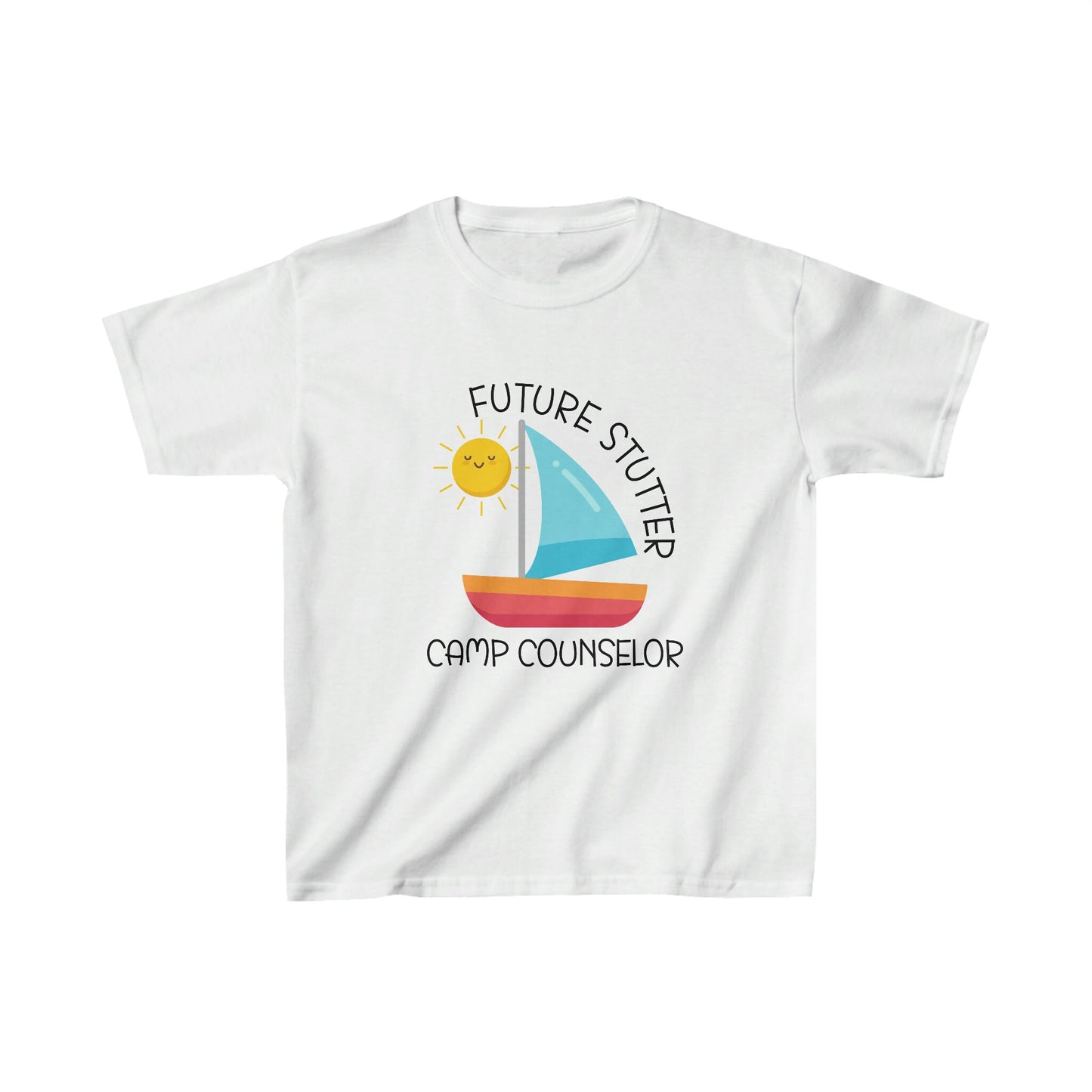 Future Stutter Camp Counselor Sailboat Camp Shirt