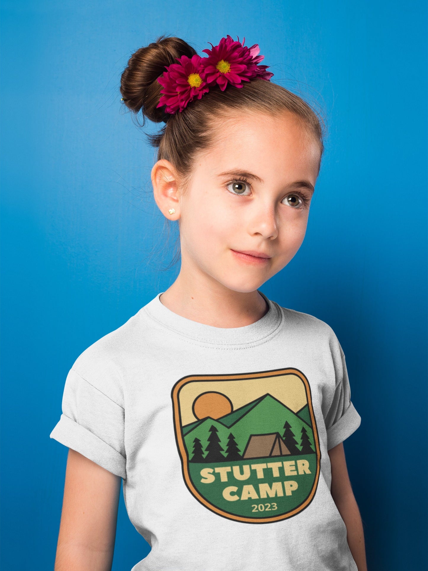 Kids Stutter Camp 2023 Mountain Shirt