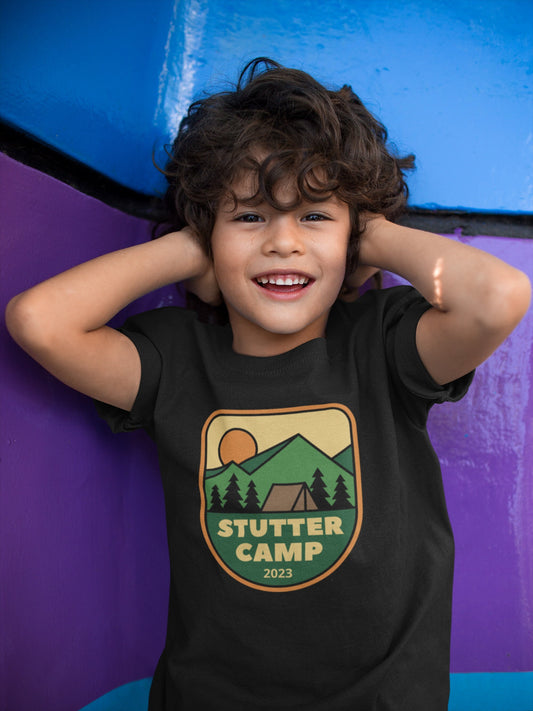 Kids Stutter Camp 2023 Mountain Shirt