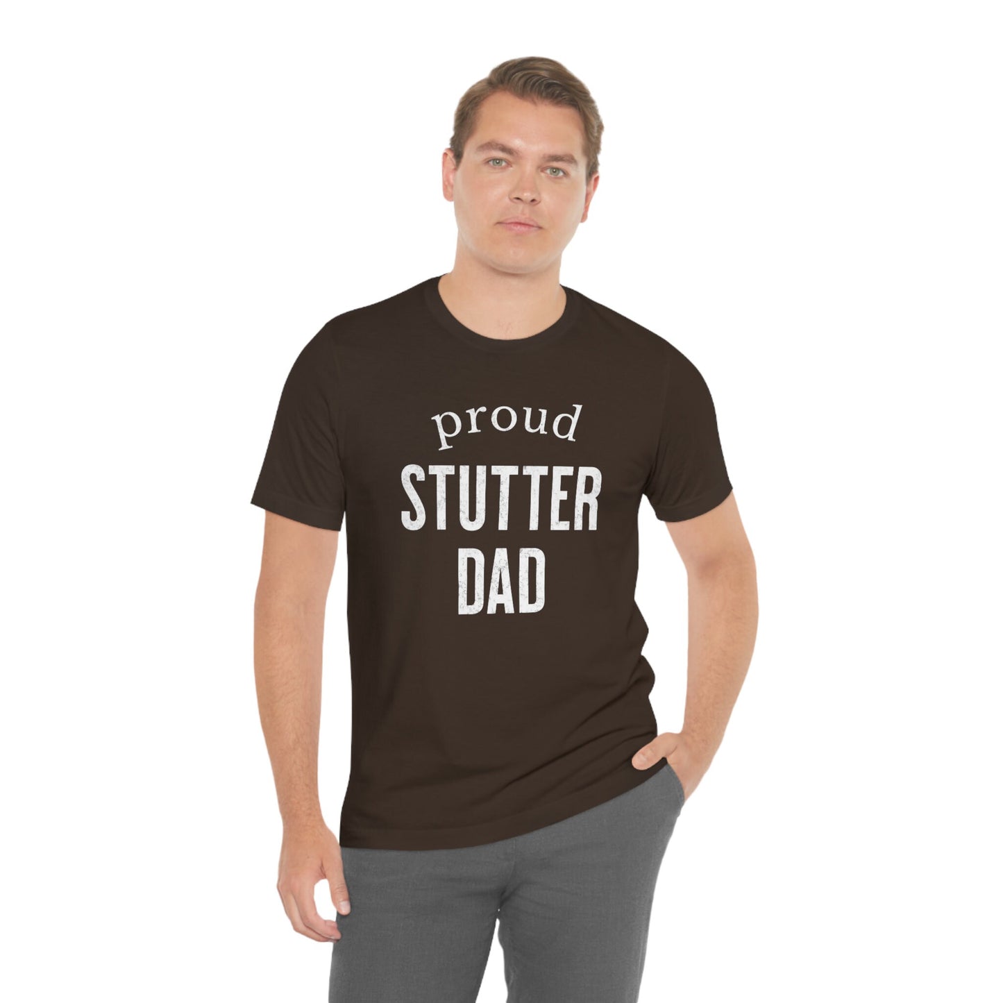 Proud Stutter Dad Father's Day T-shirt