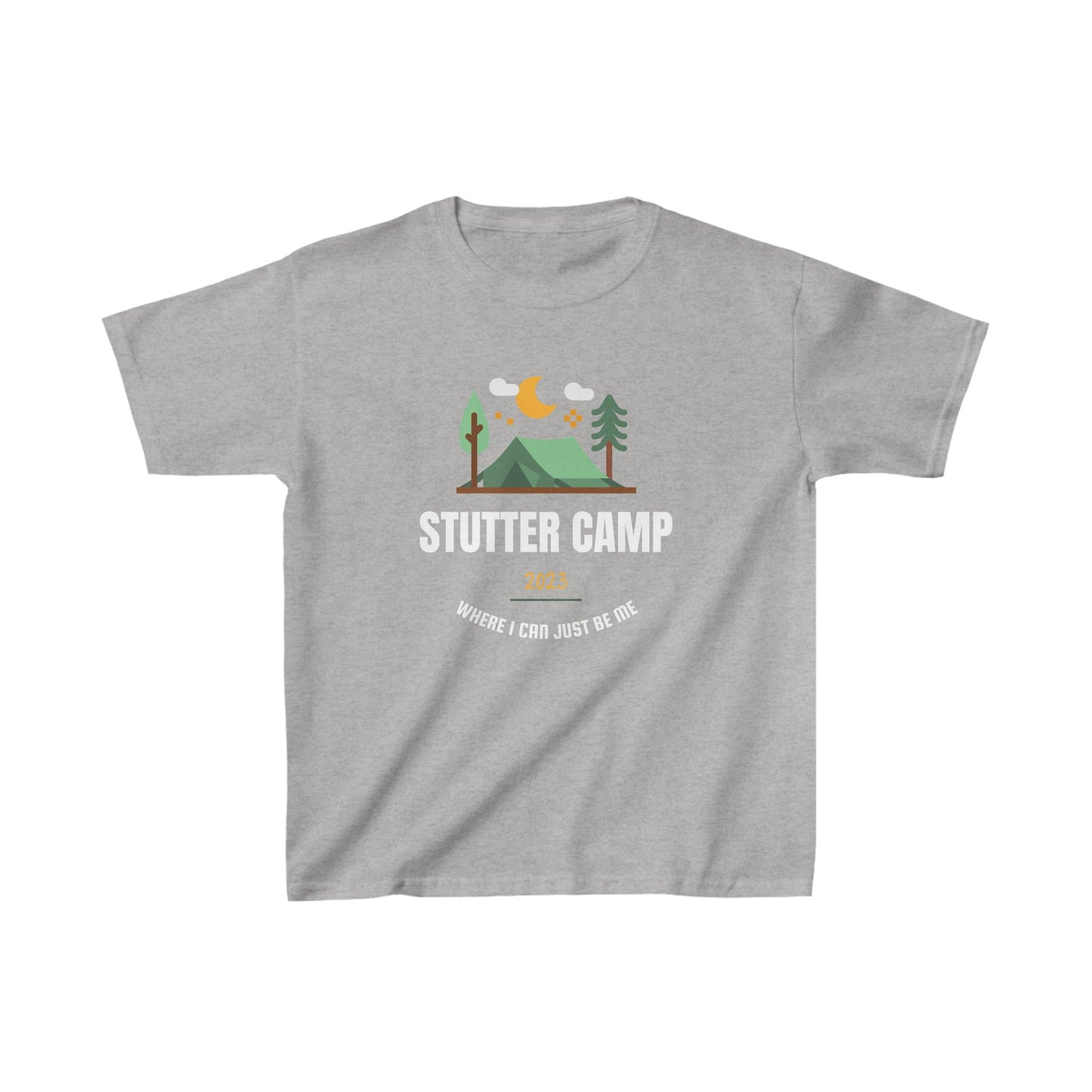 Kids Stutter Camper Where I Can Be Me Shirt