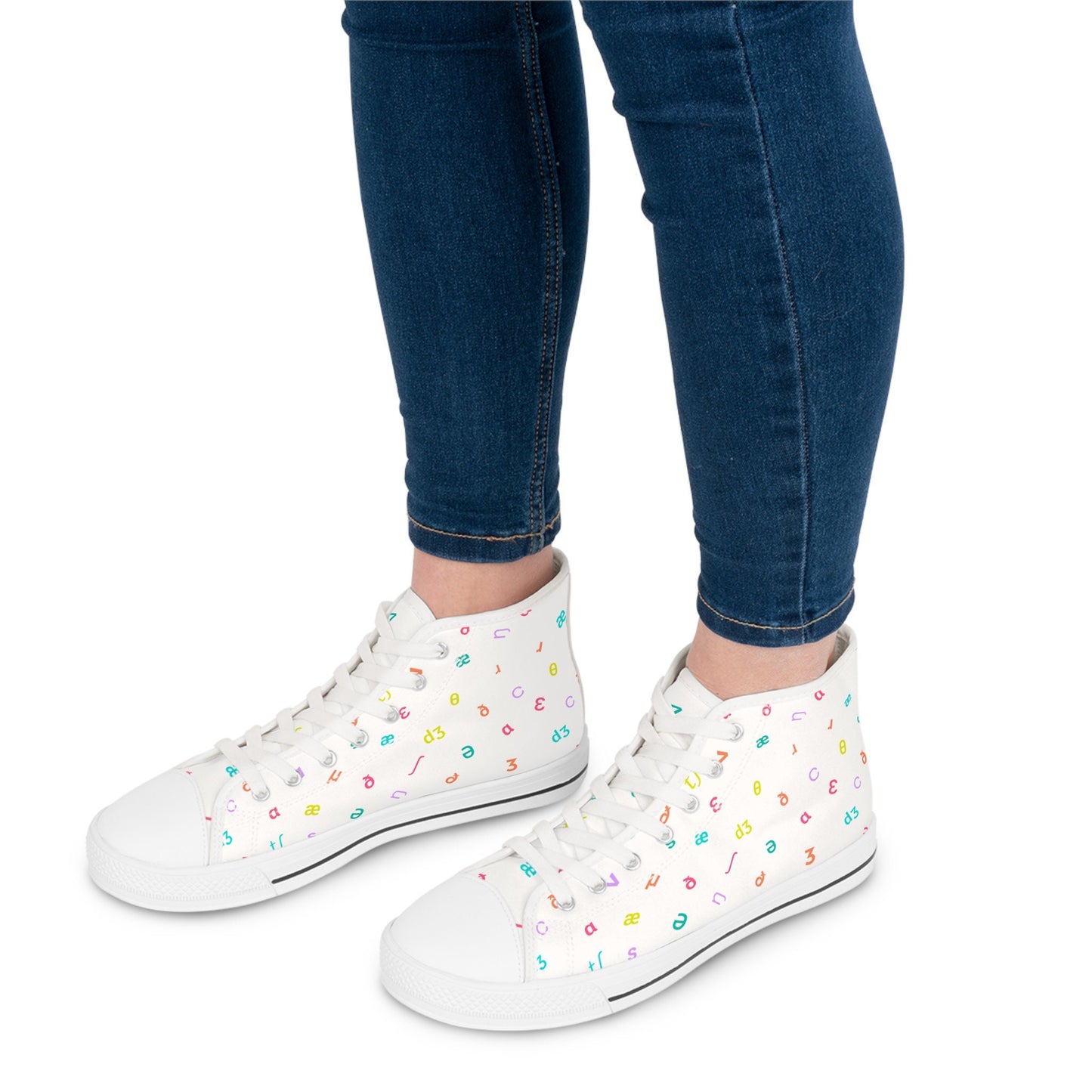 IPA Phonetic Symbol High Top Sneakers