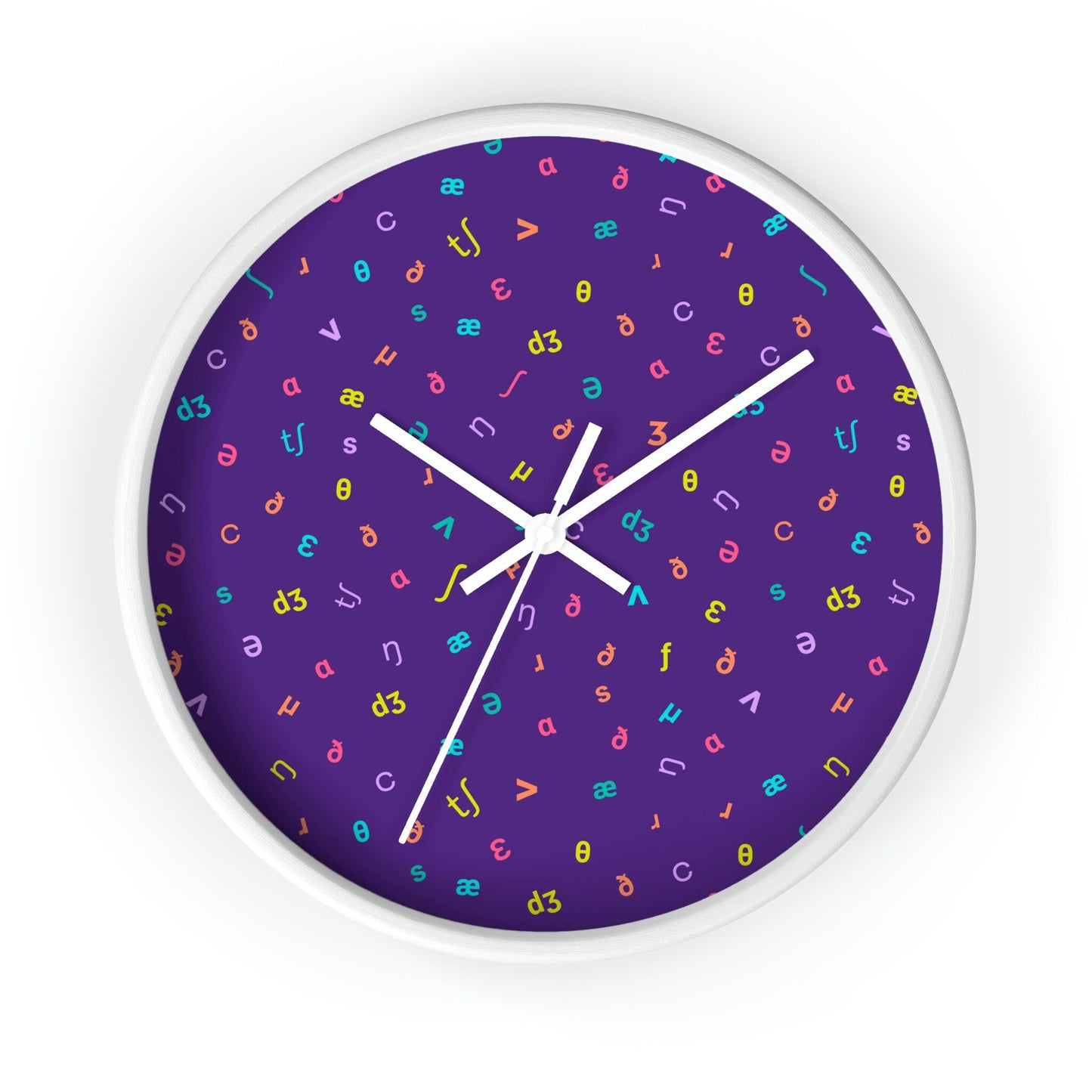 IPA Phonetic Symbol Wall Clock