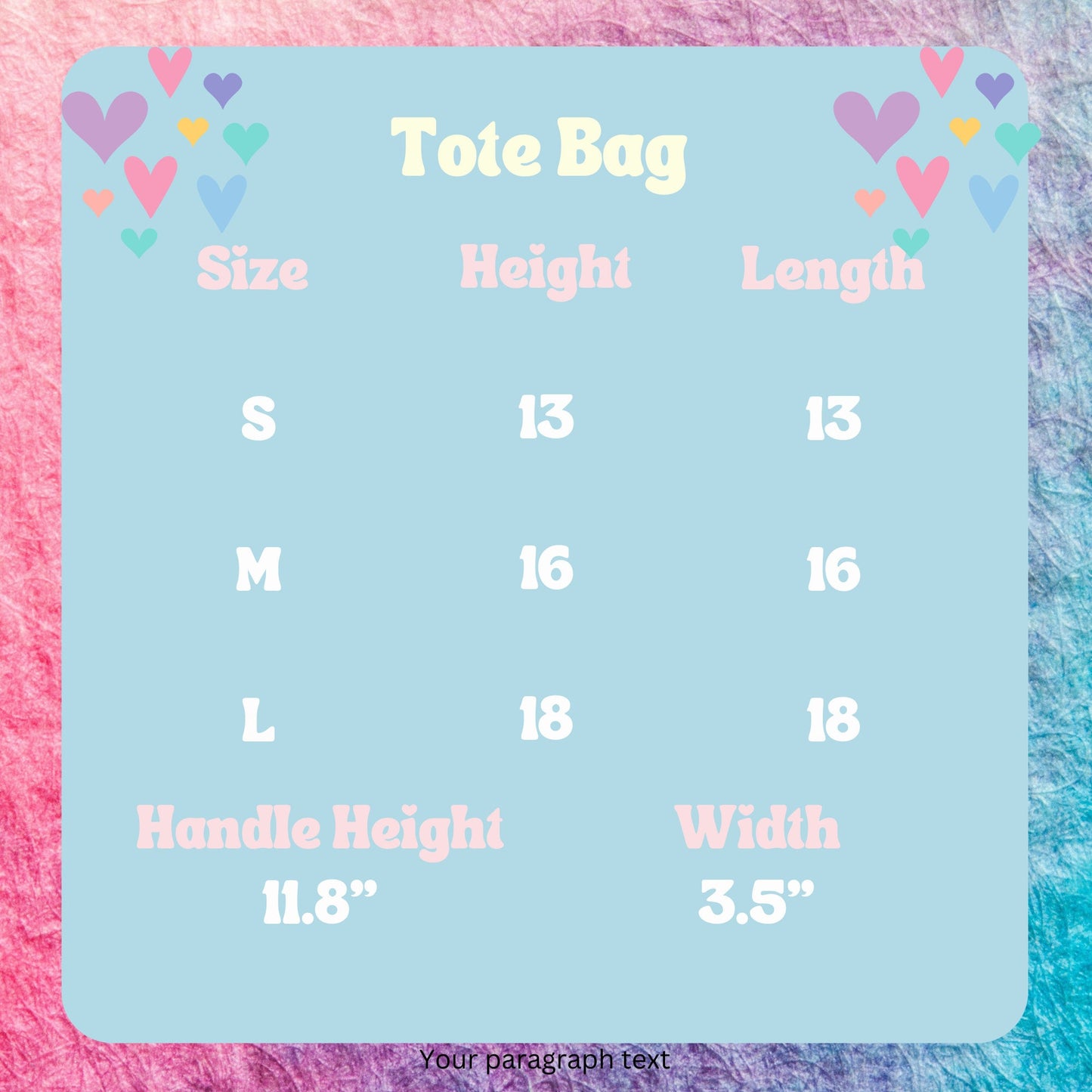 IPA Phonetic Symbol Tote Bag (3 size options)