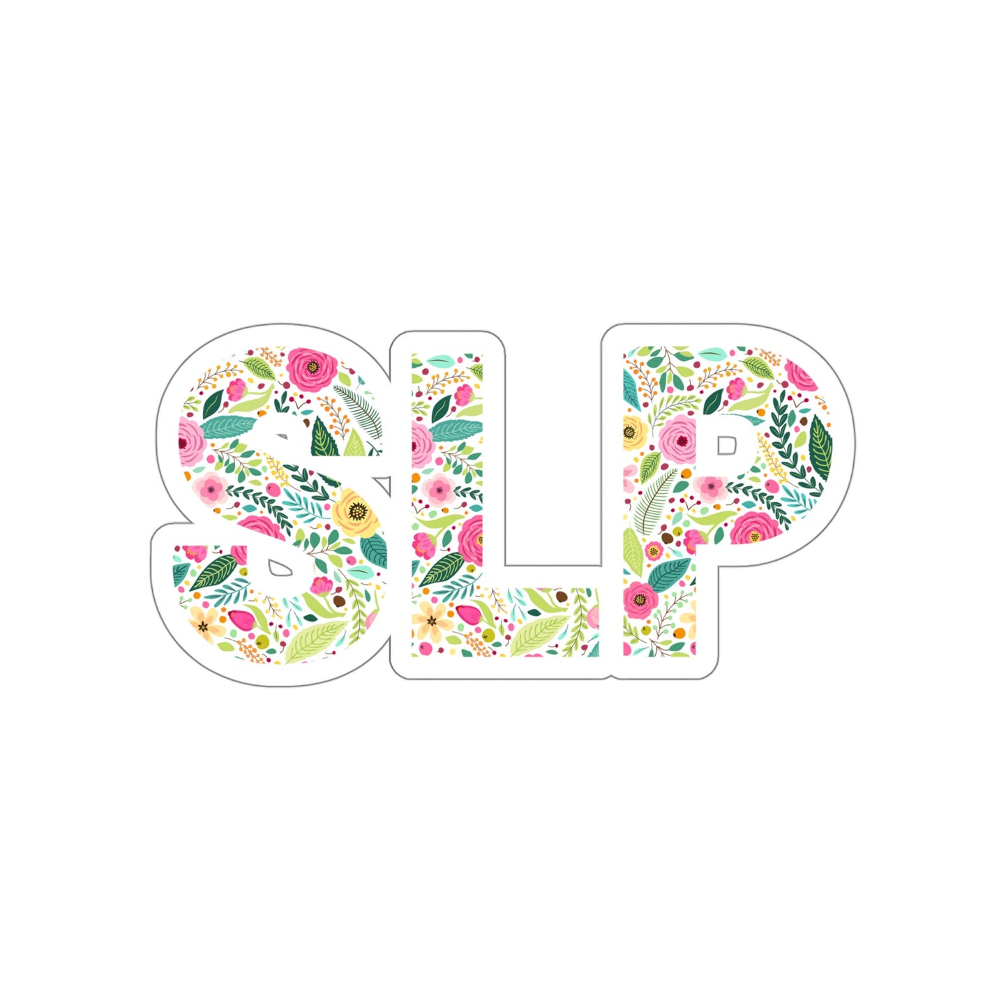 Floral SLP Sticker 2", 3", 4", 5"