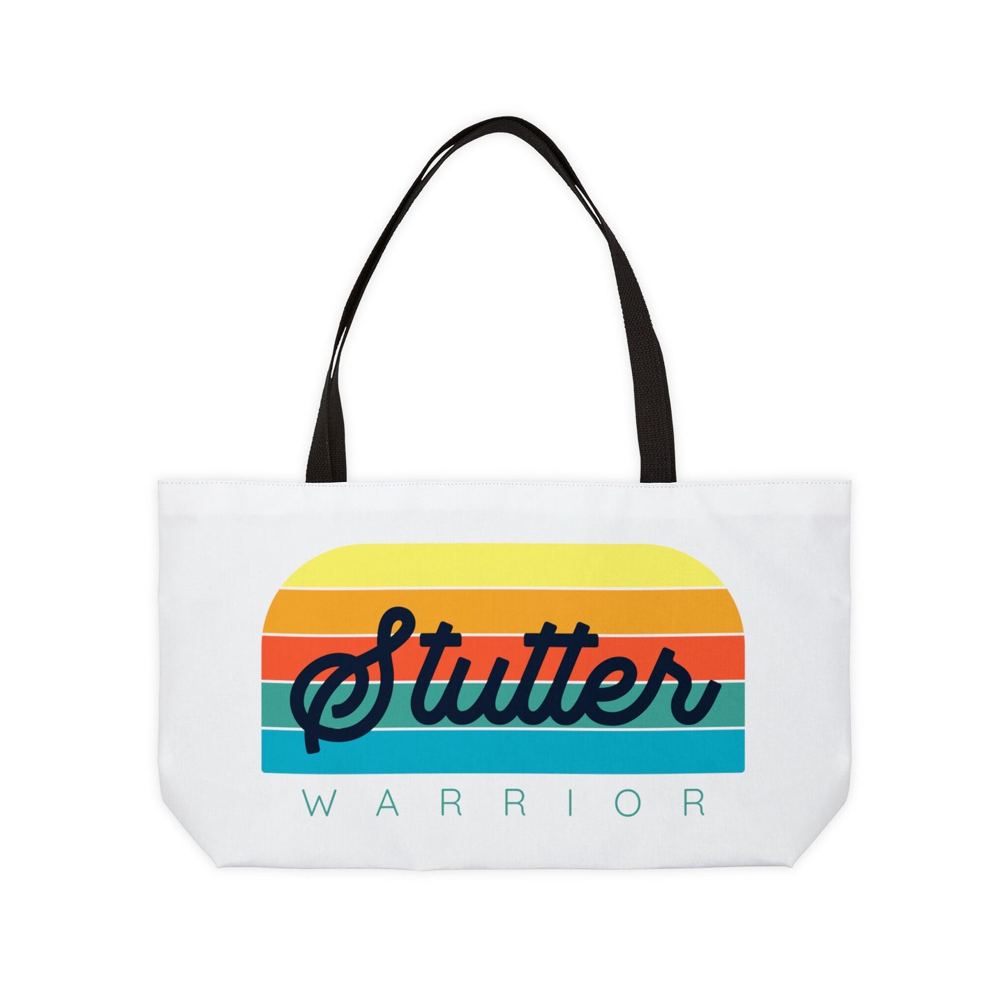 Stutter Warrior Retro Weekender Tote Bag