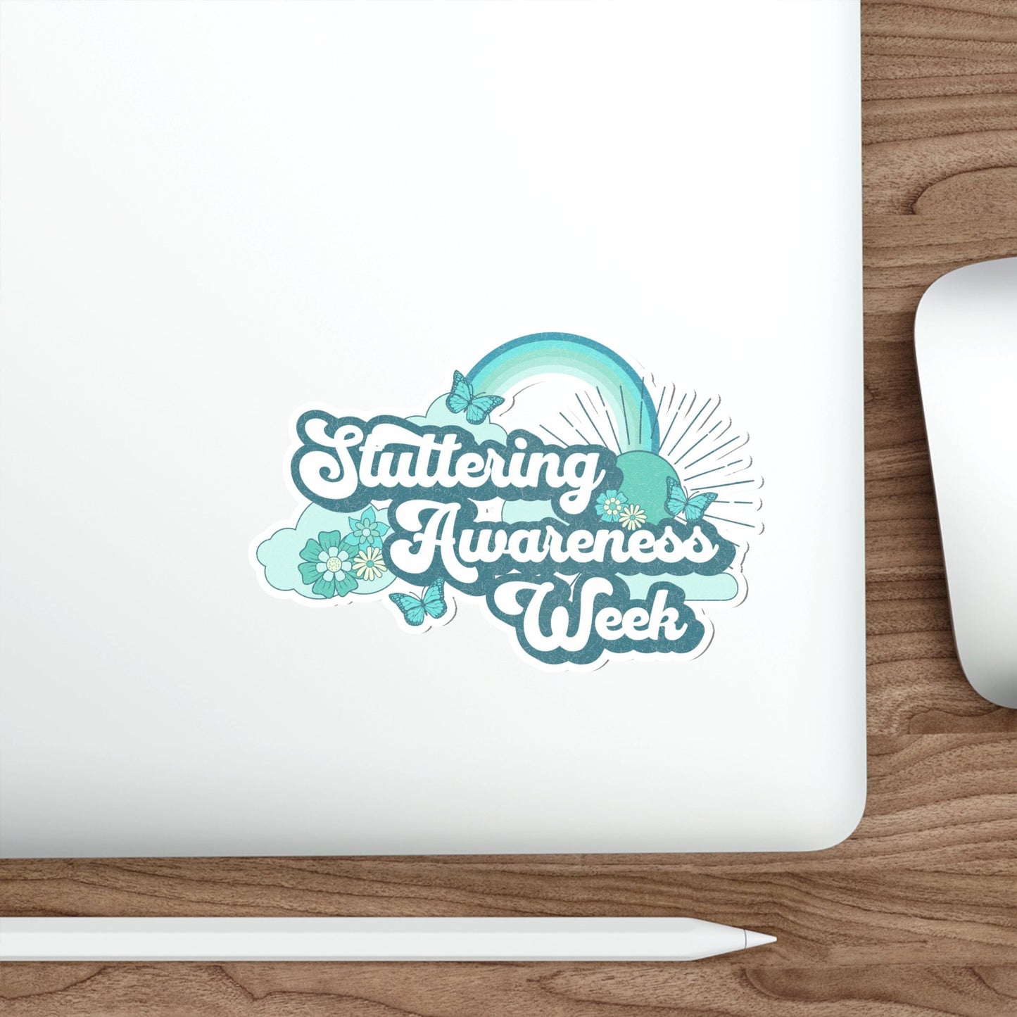 Stuttering Awareness Week Retro Sticker