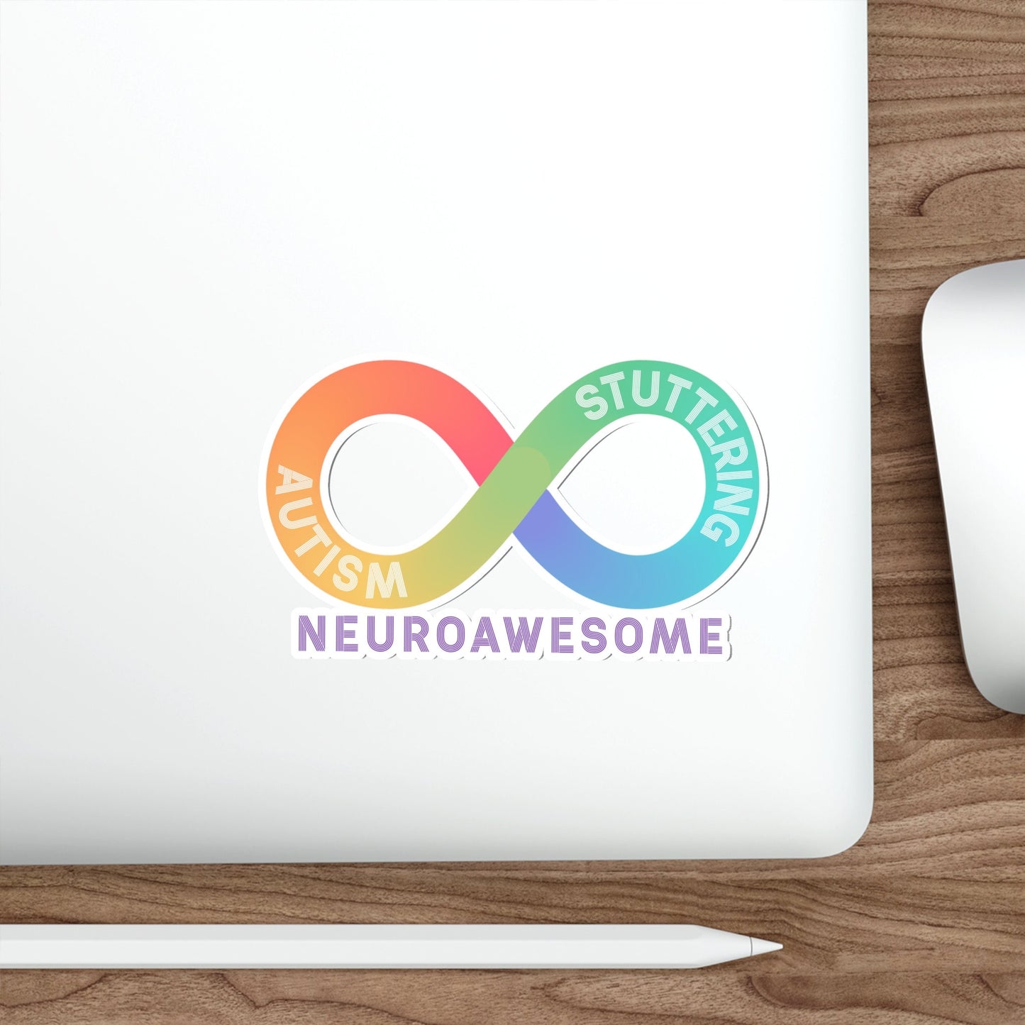 Neuroawesome Autism Stuttering Acceptance Die-Cut Sticker