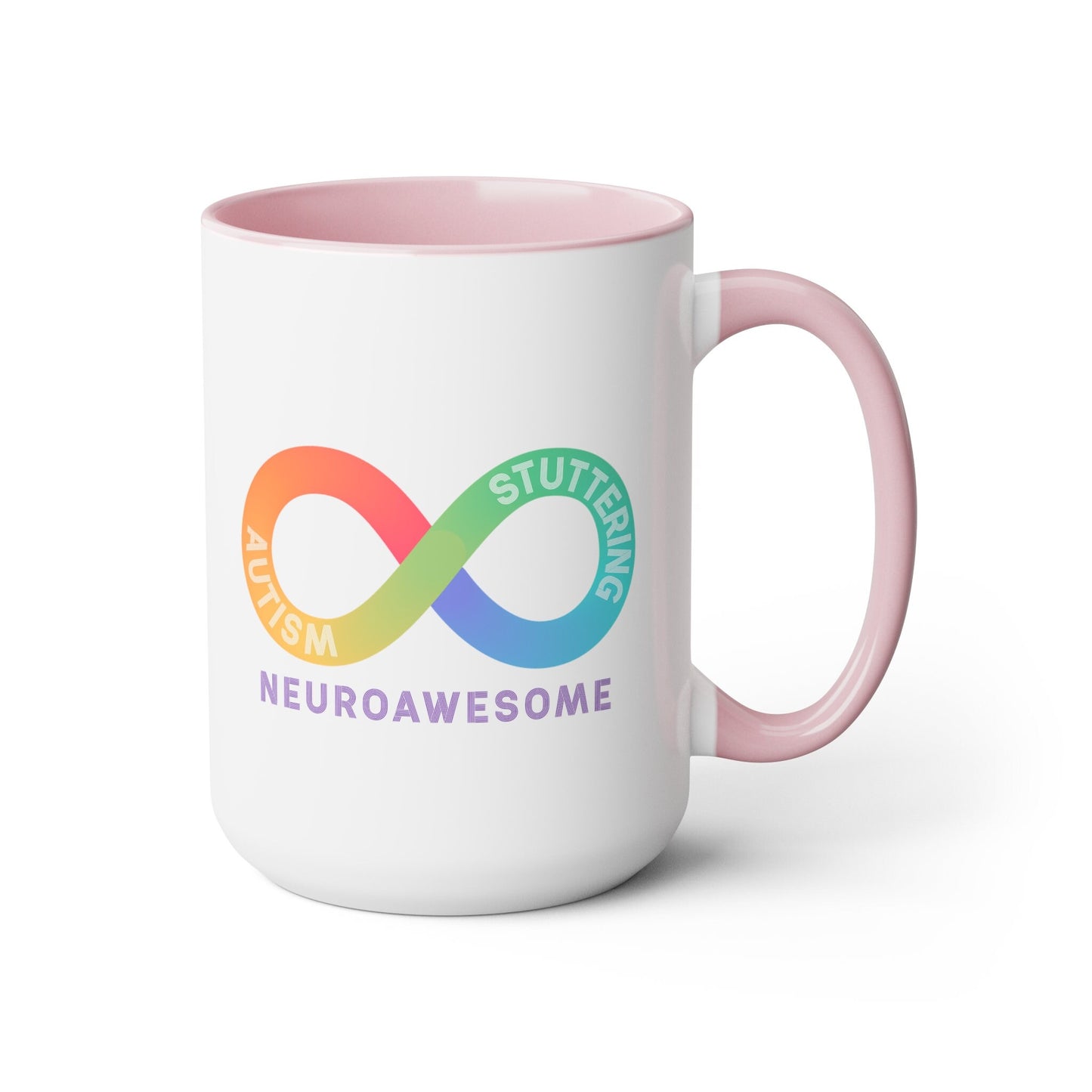 Neuroawesome Stuttering Autism Infinity 15 oz Mug