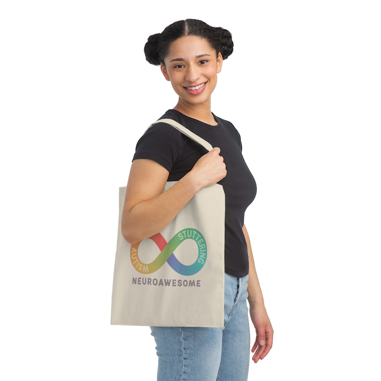 Neuroawesome Stuttering Autism Infinity Tote