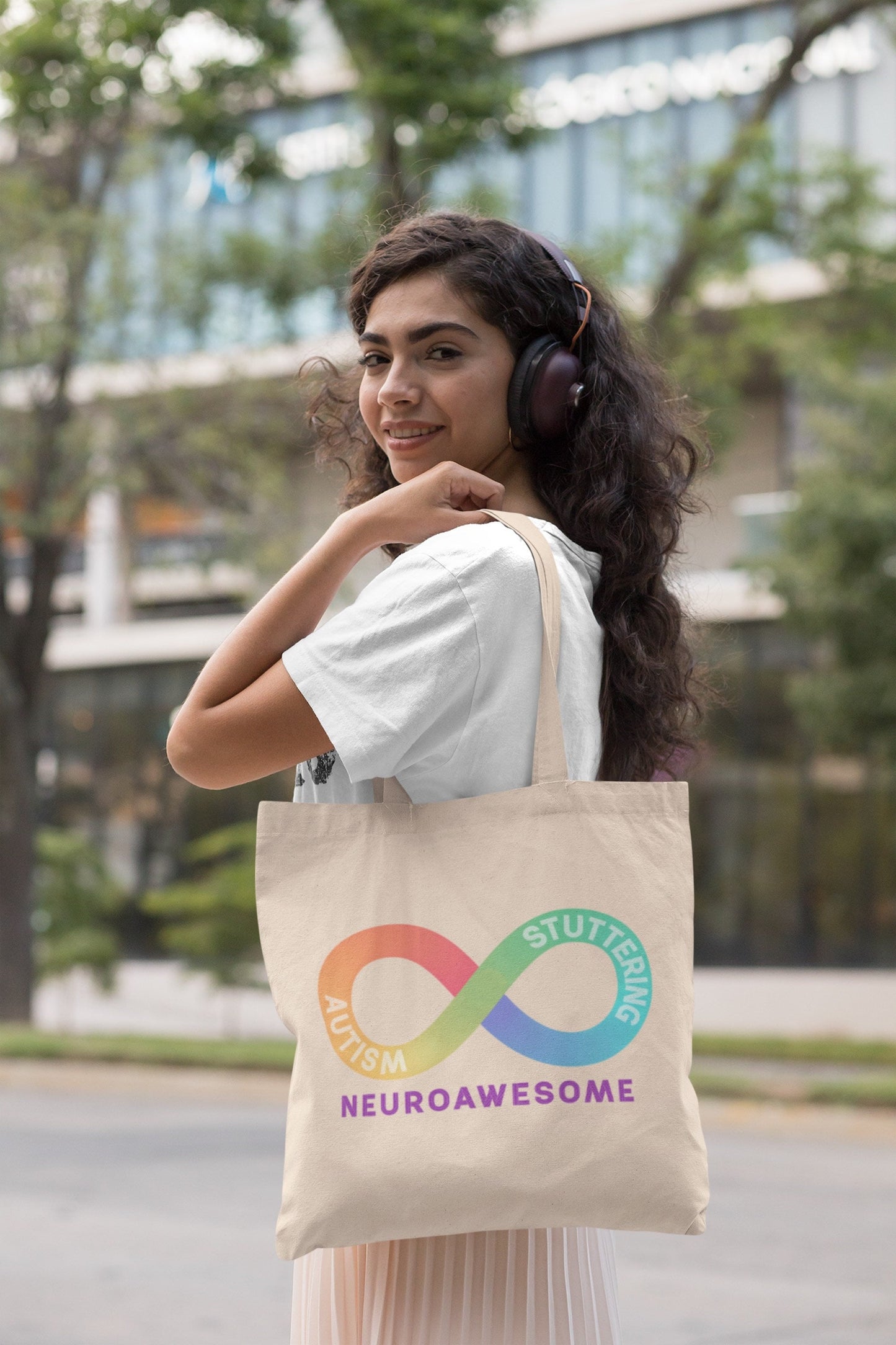 Neuroawesome Stuttering Autism Infinity Tote