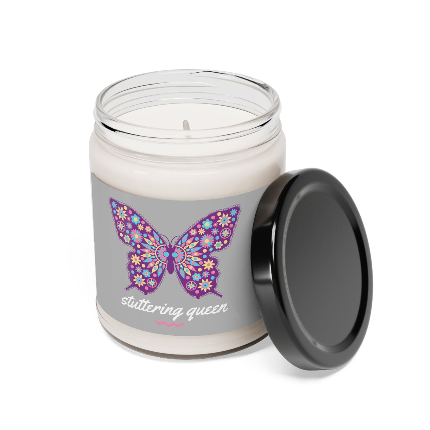 Stuttering Queen Butterfly Scented Candle, 9 oz