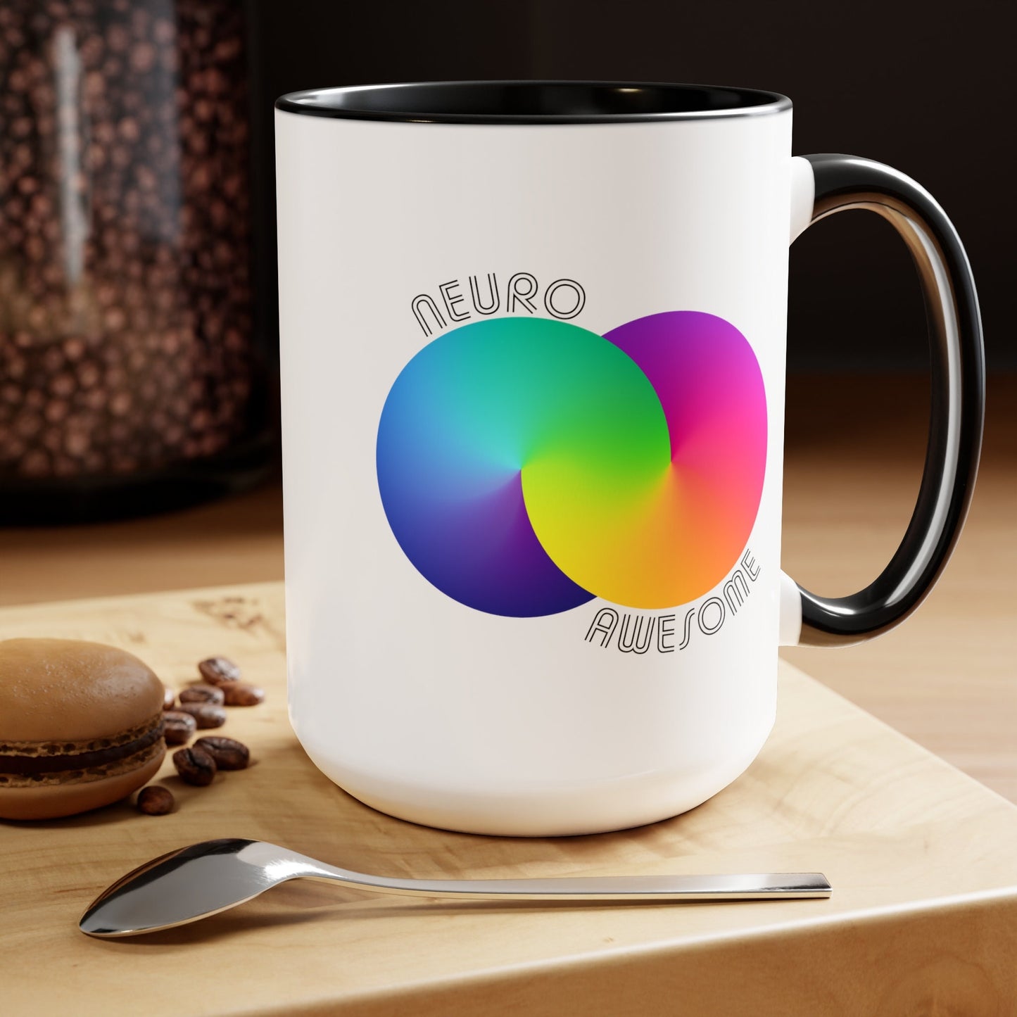 Neuroawesome Stuttering Autism Infinity Mug 15 oz