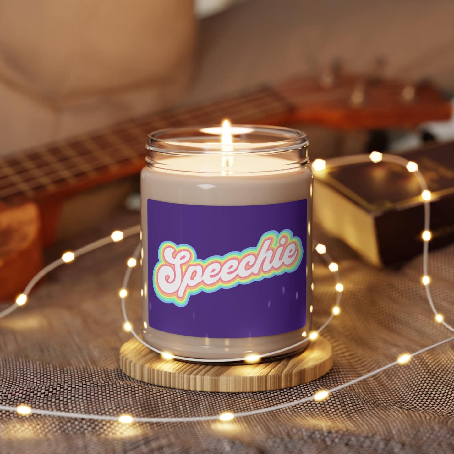 Speechie Retro Scented Soy Candle, 9 oz.