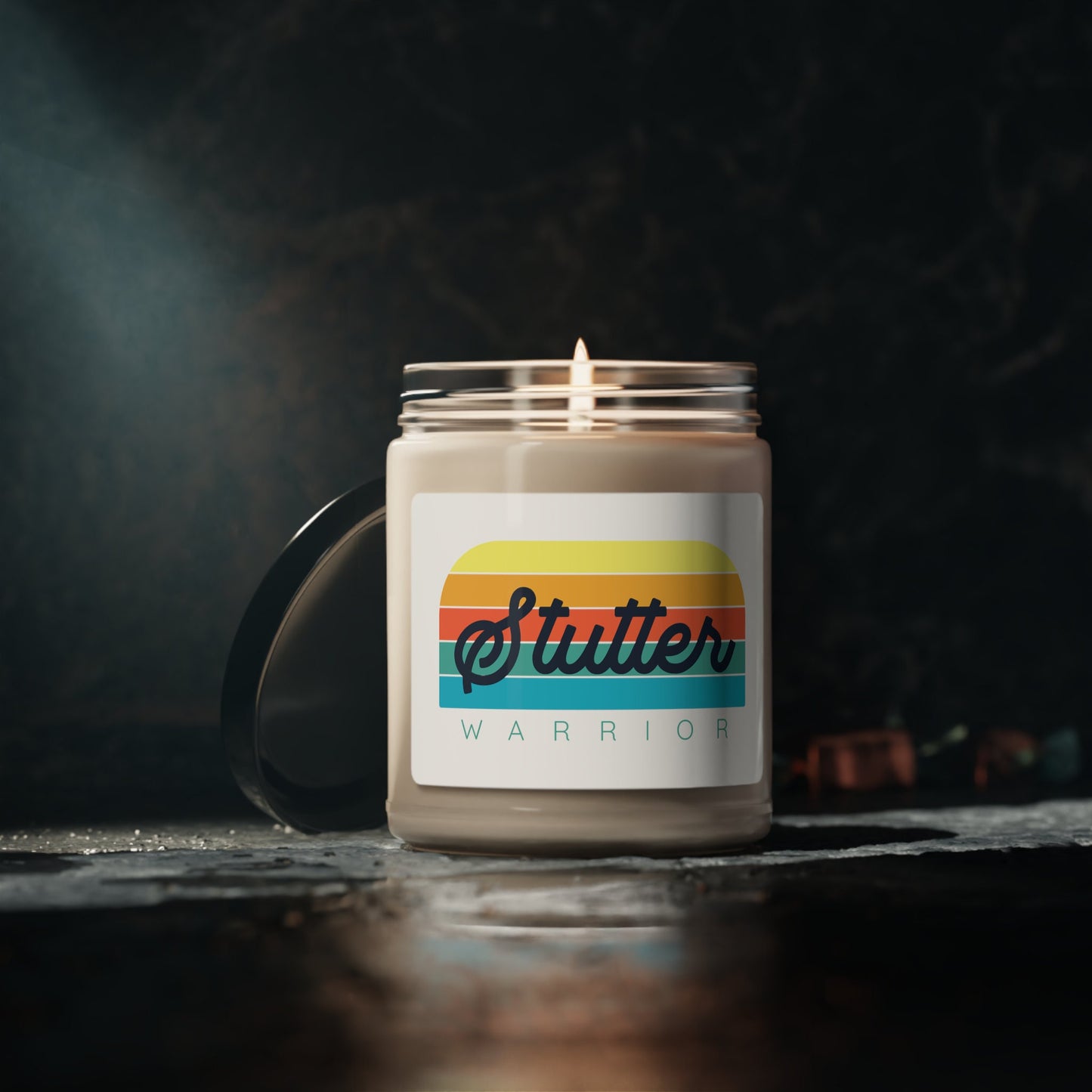 Stutter Warrior Scented Soy Candle, 9 oz