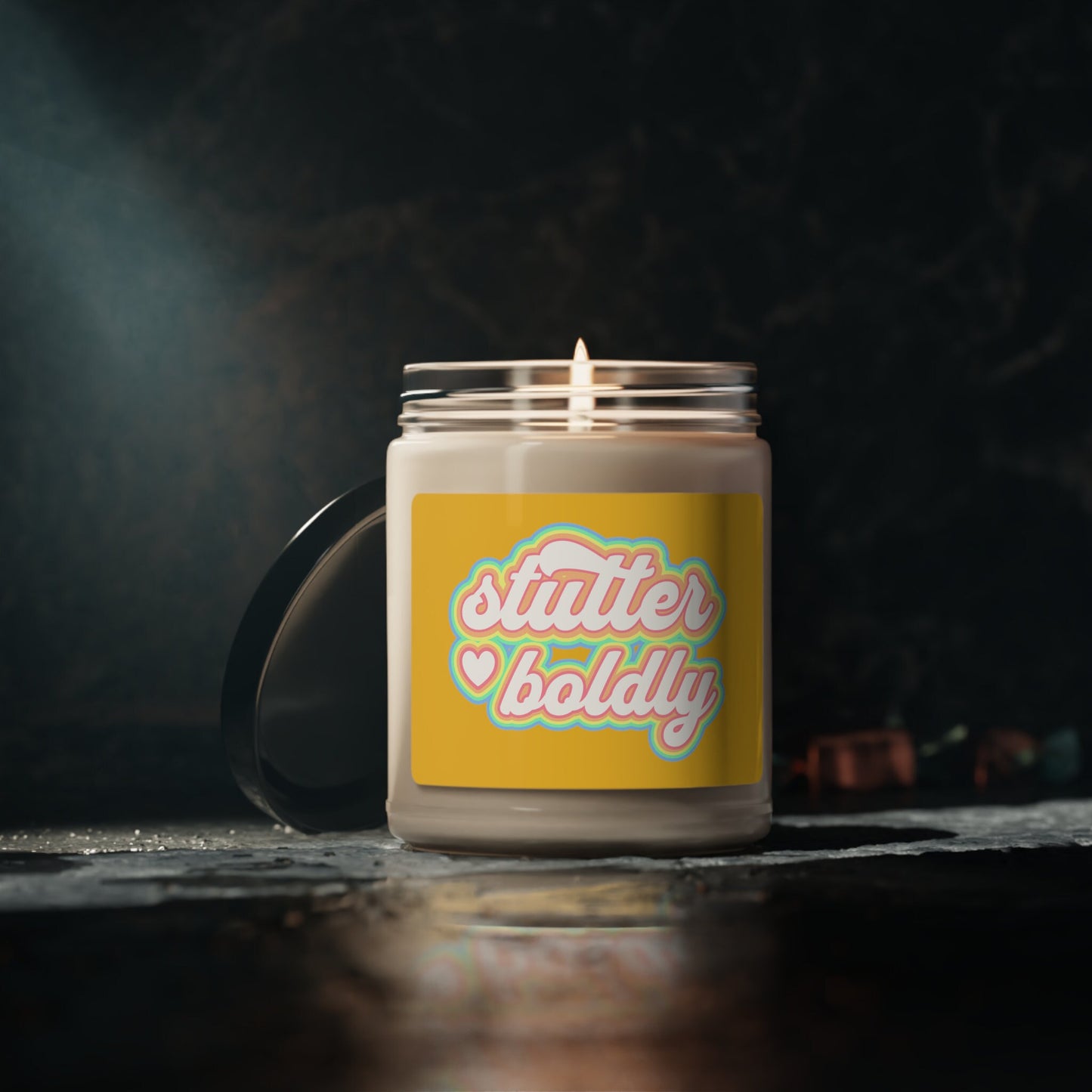 Stutter Boldly Scented Soy Candle, 9oz