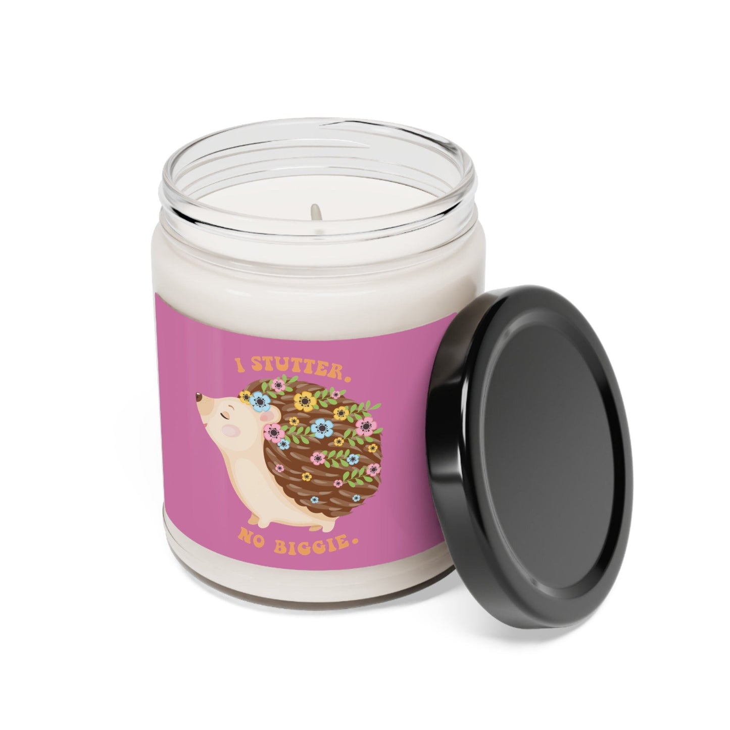 Stutter Hedgehog Candle Scented Soy Candle, 9oz