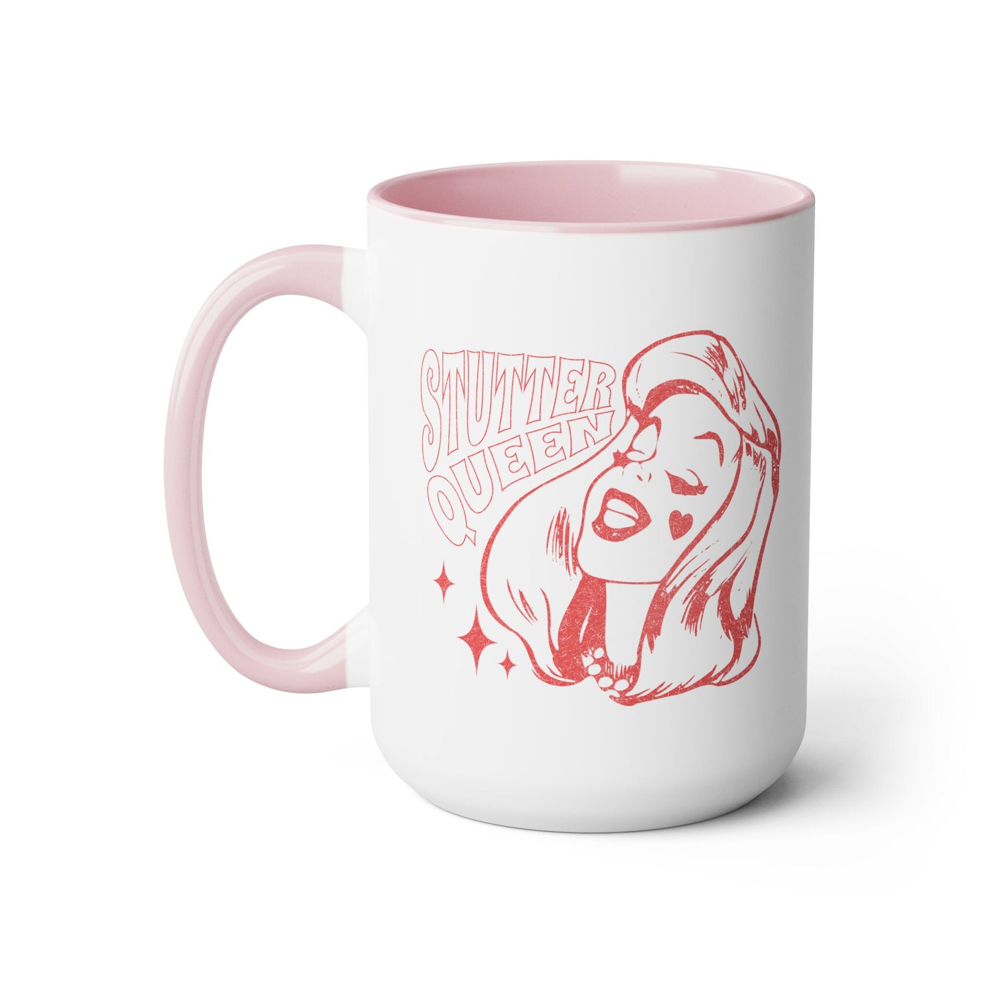 Stutter Queen Pinup Retro Mug, 15oz