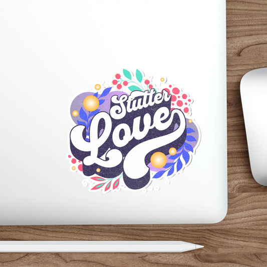 Stutter Love Retro Sticker 2", 3", 4", or 5"