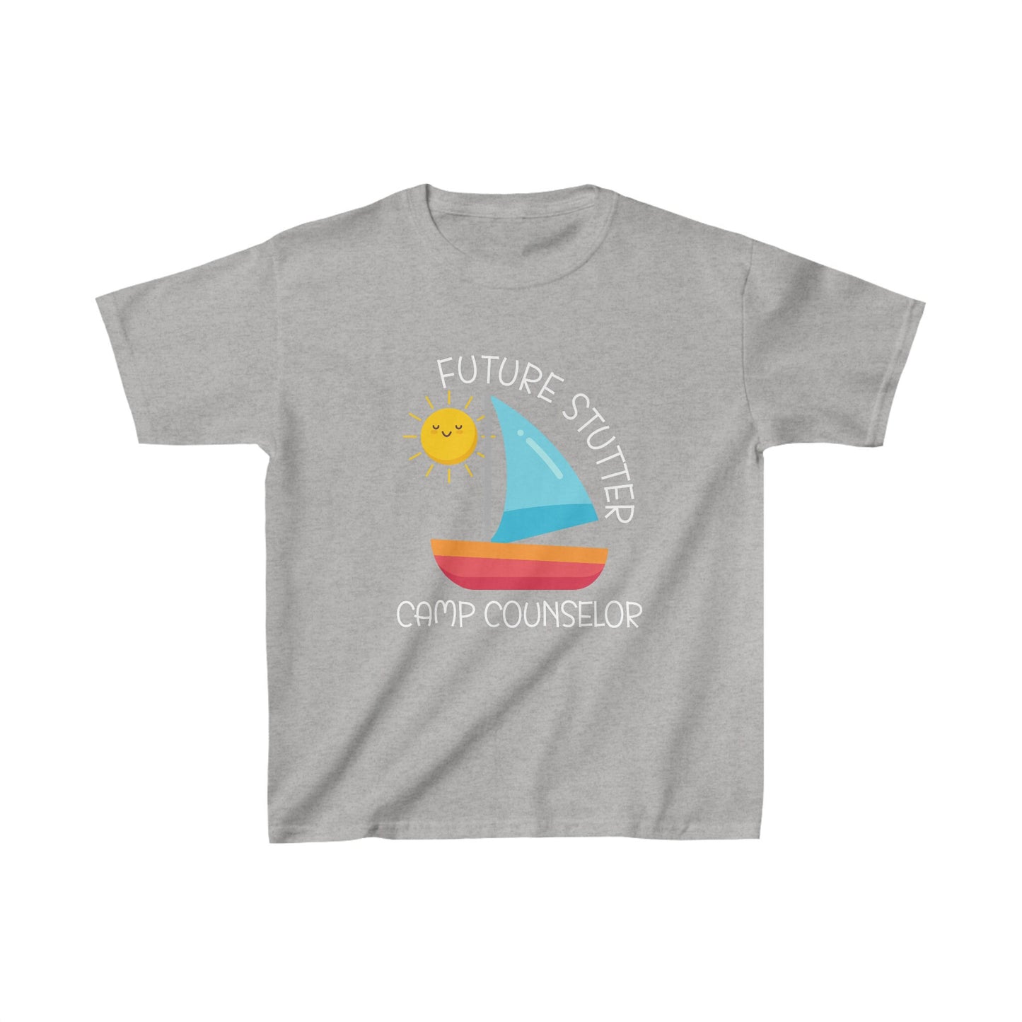 Future Stutter Camp Counselor Sailboat Camp Shirt