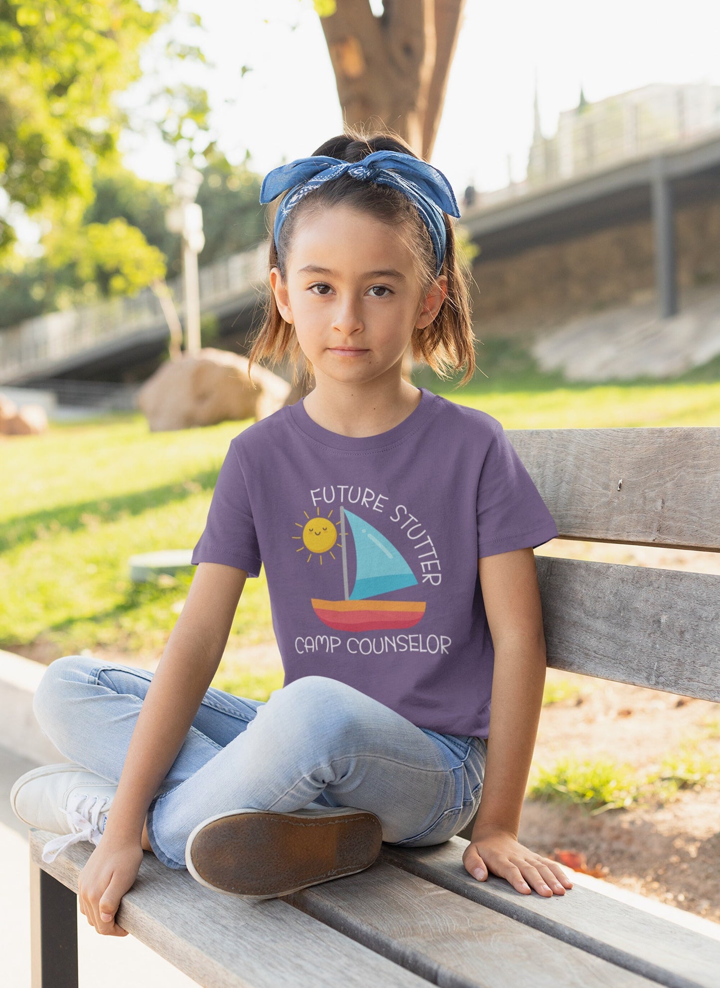 Future Stutter Camp Counselor Sailboat Camp Shirt