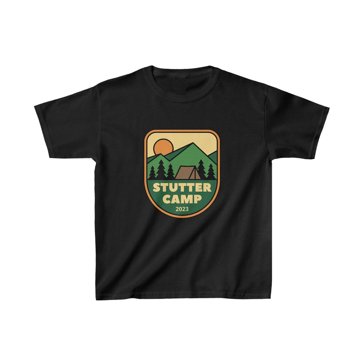 Kids Stutter Camp 2023 Mountain Shirt